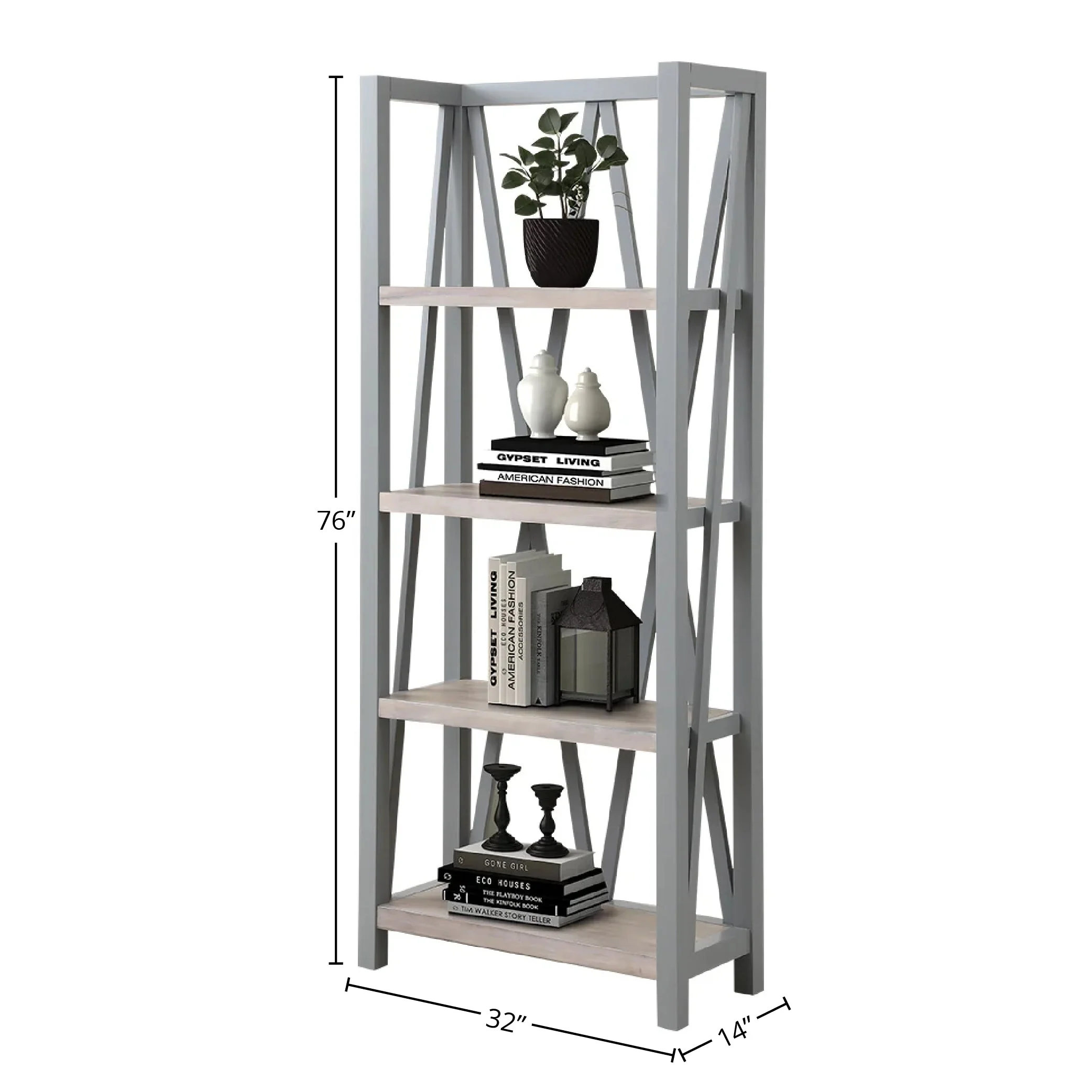 AMERICANA MODERN - DOVE Etagere Bookcase - Image 3