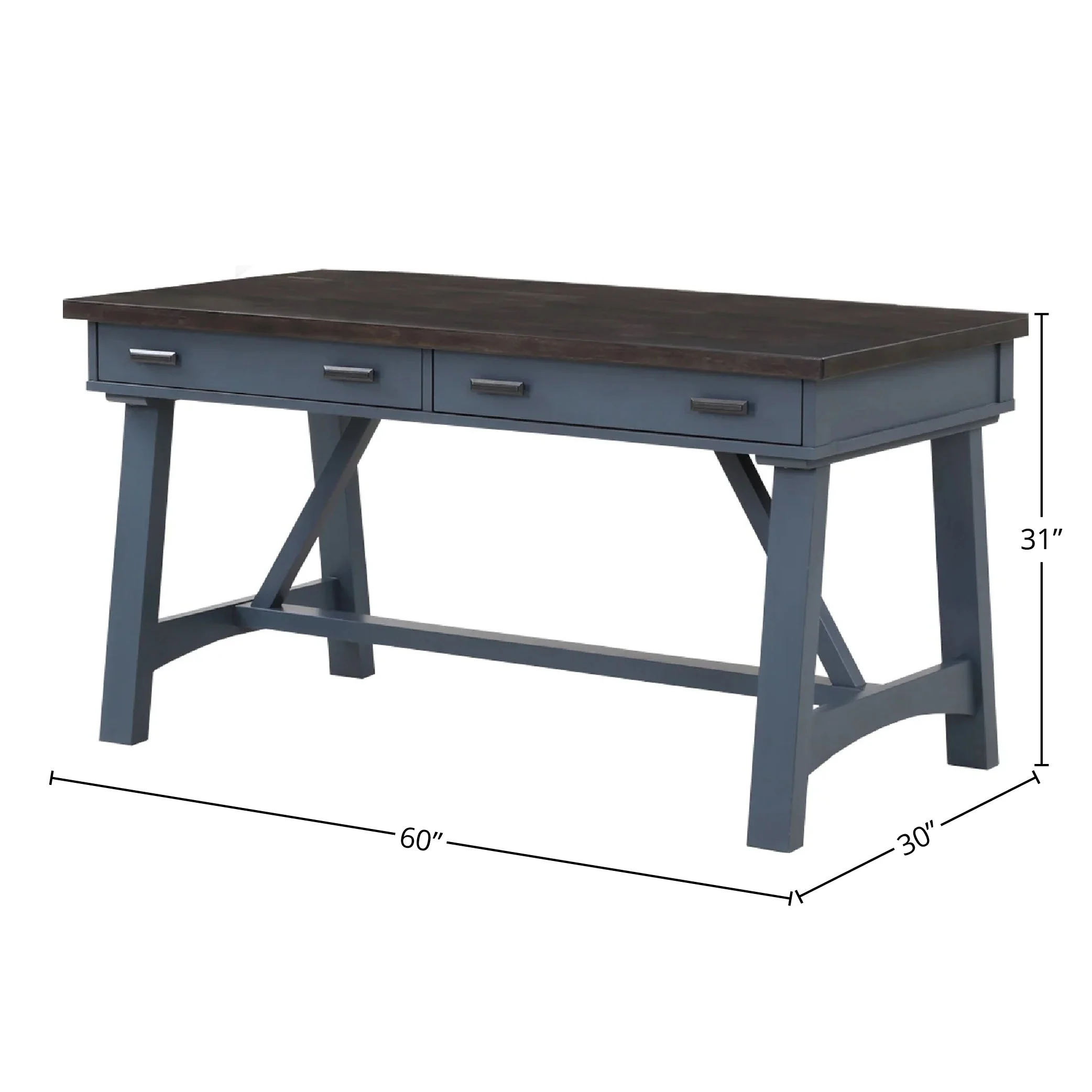 AMERICANA MODERN - DENIM 60" Writing Desk - Image 3