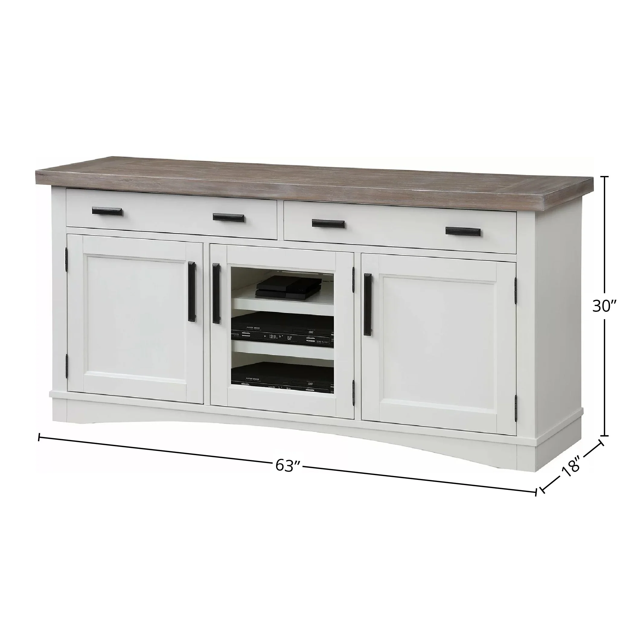 AMERICANA MODERN - COTTON 63" TV Console - Image 3