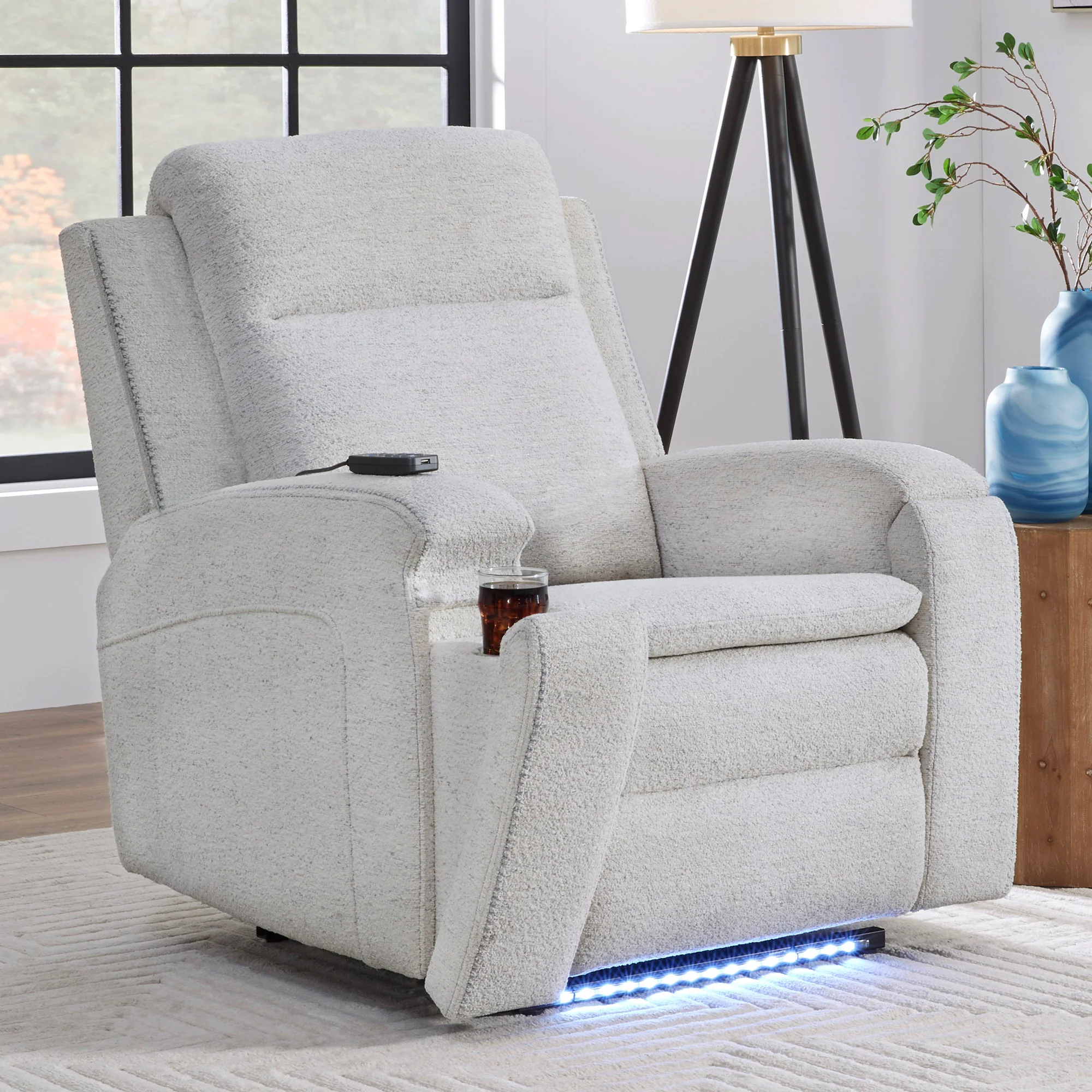 ARMSTRONG - CLEARWATER SAND Power Recliner with Heat, Massage & Auto-Glide - Image 3