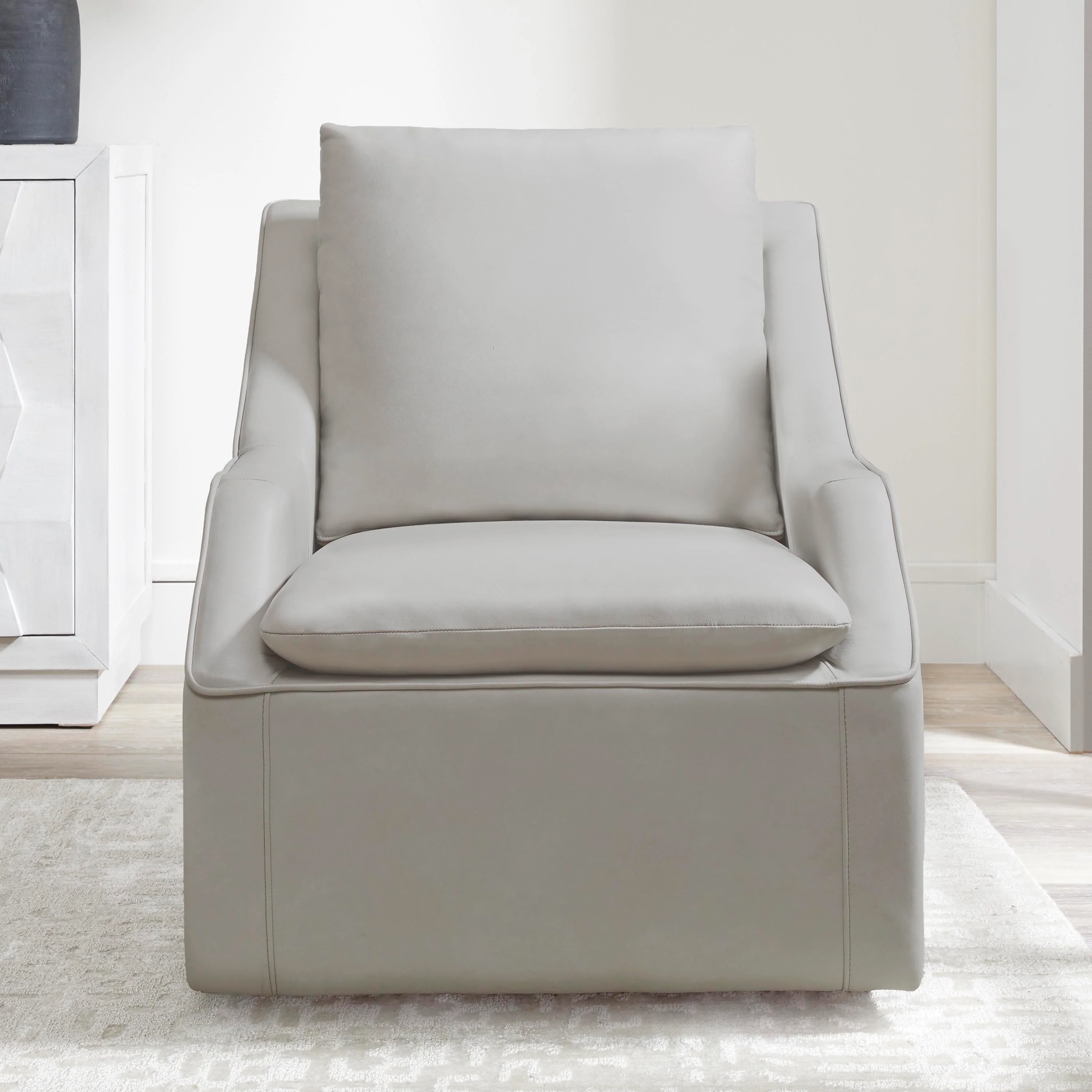 ASHER - STEAMBOAT ICE 360 Degree Swivel Accent Chair - Image 3