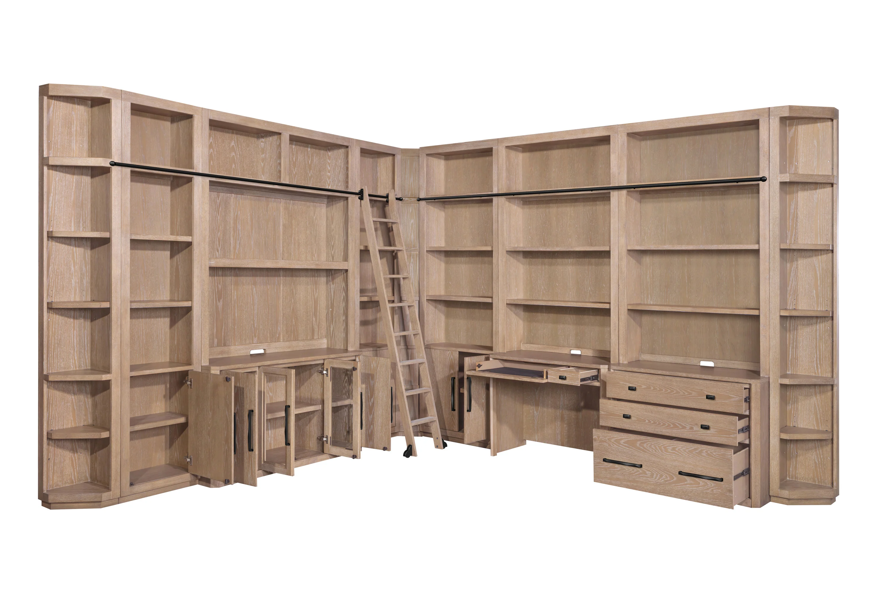 BRECKENRIDGE 2pc 40" Lateral File and Hutch - Image 6