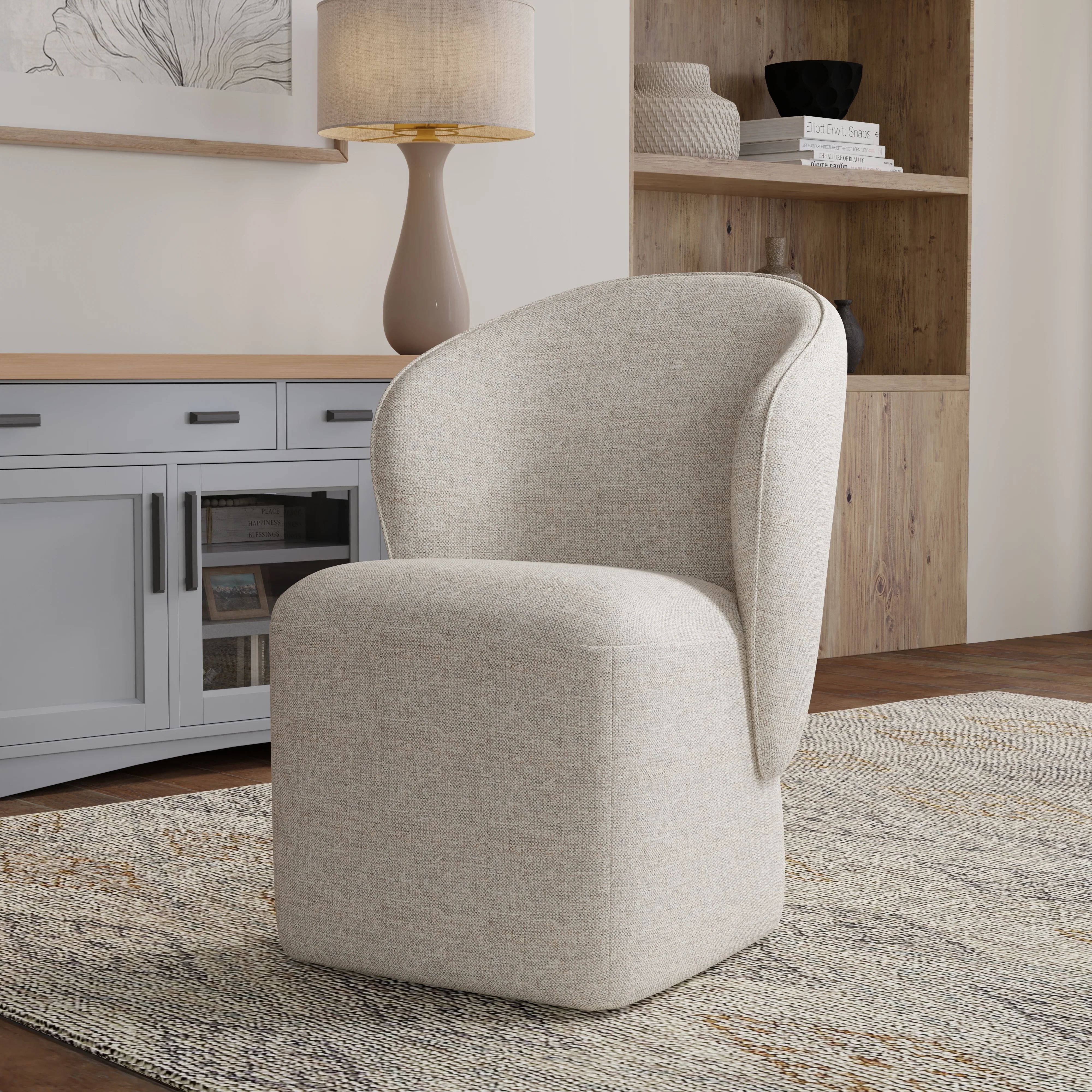 BONGO Quartermaster Linen Dining Chair (2/ctn - Sold in Pairs) - Image 4