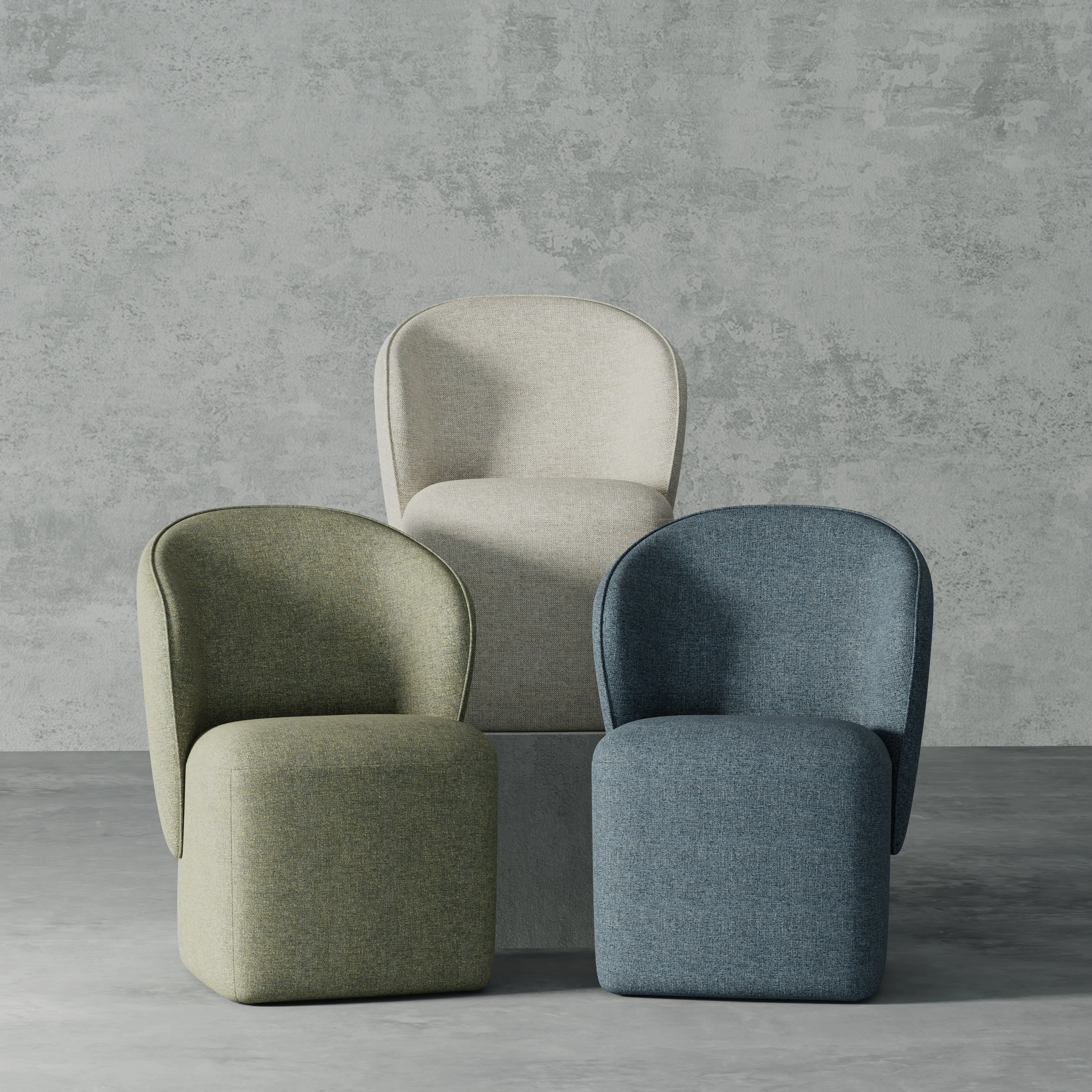 BONGO Quartermaster Linen Dining Chair (2/ctn - Sold in Pairs) - Image 8