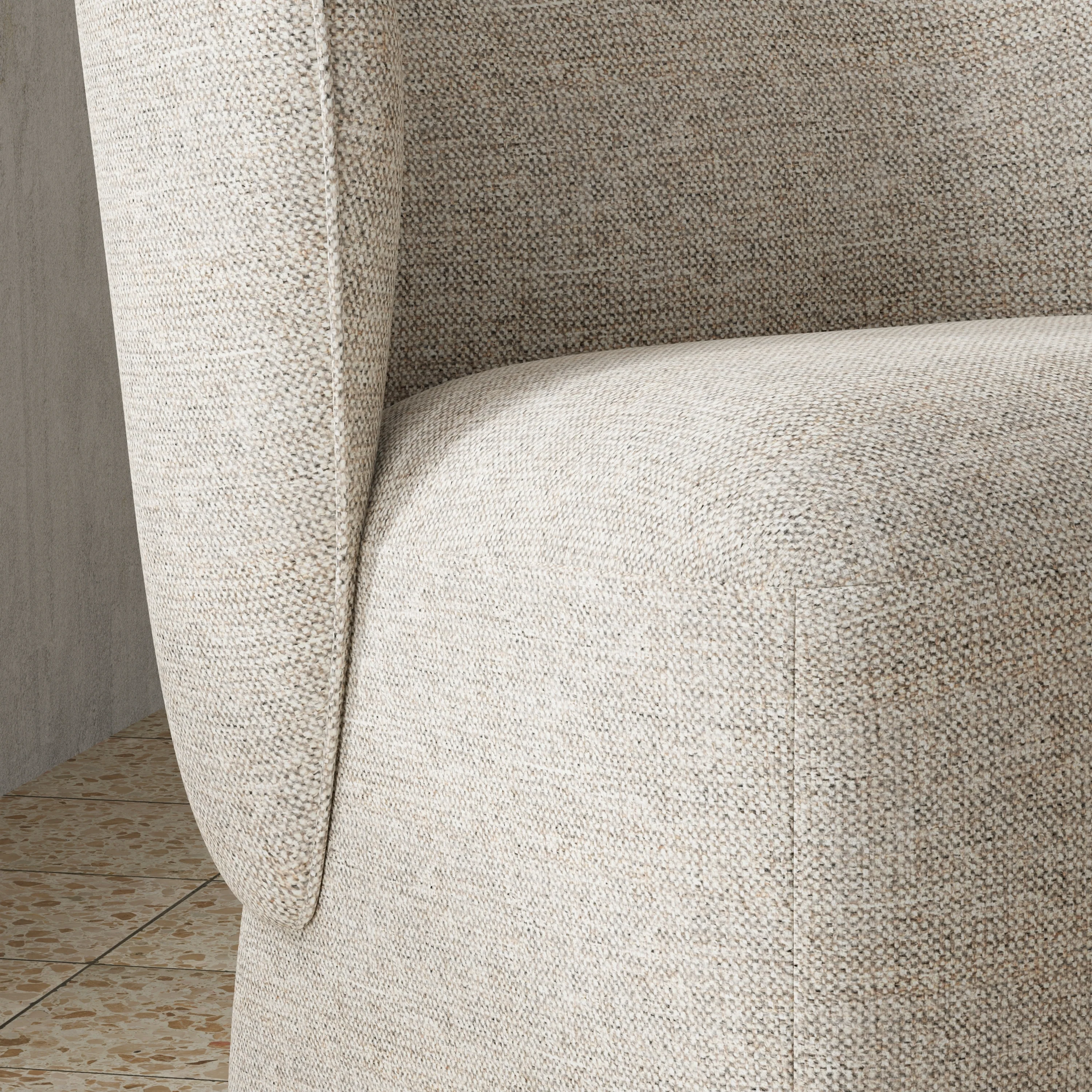 BONGO Quartermaster Linen Dining Chair (2/ctn - Sold in Pairs) - Image 9