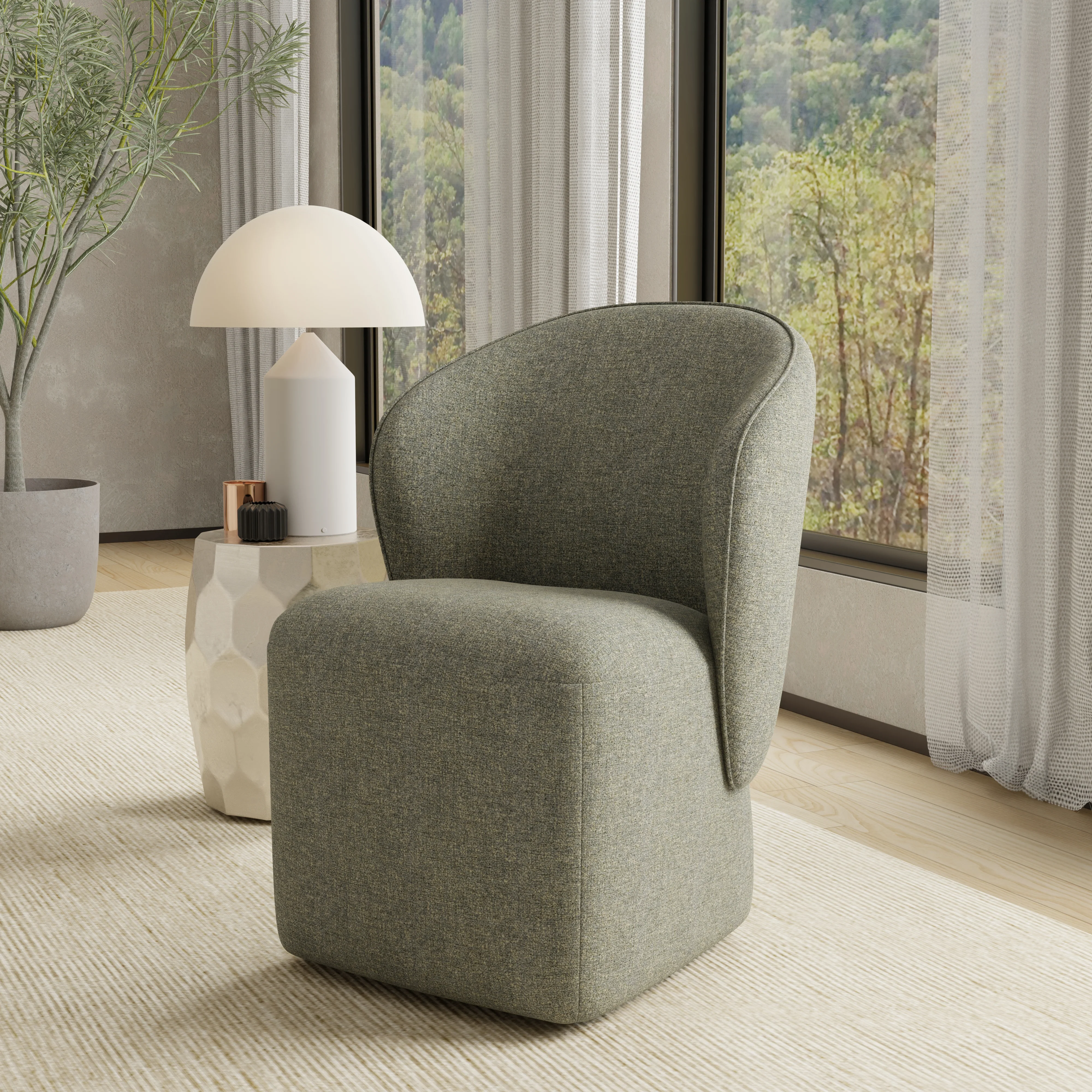 BONGO Quartermaster Sage Dining Chair (2/ctn - Sold in Pairs) - Image 3