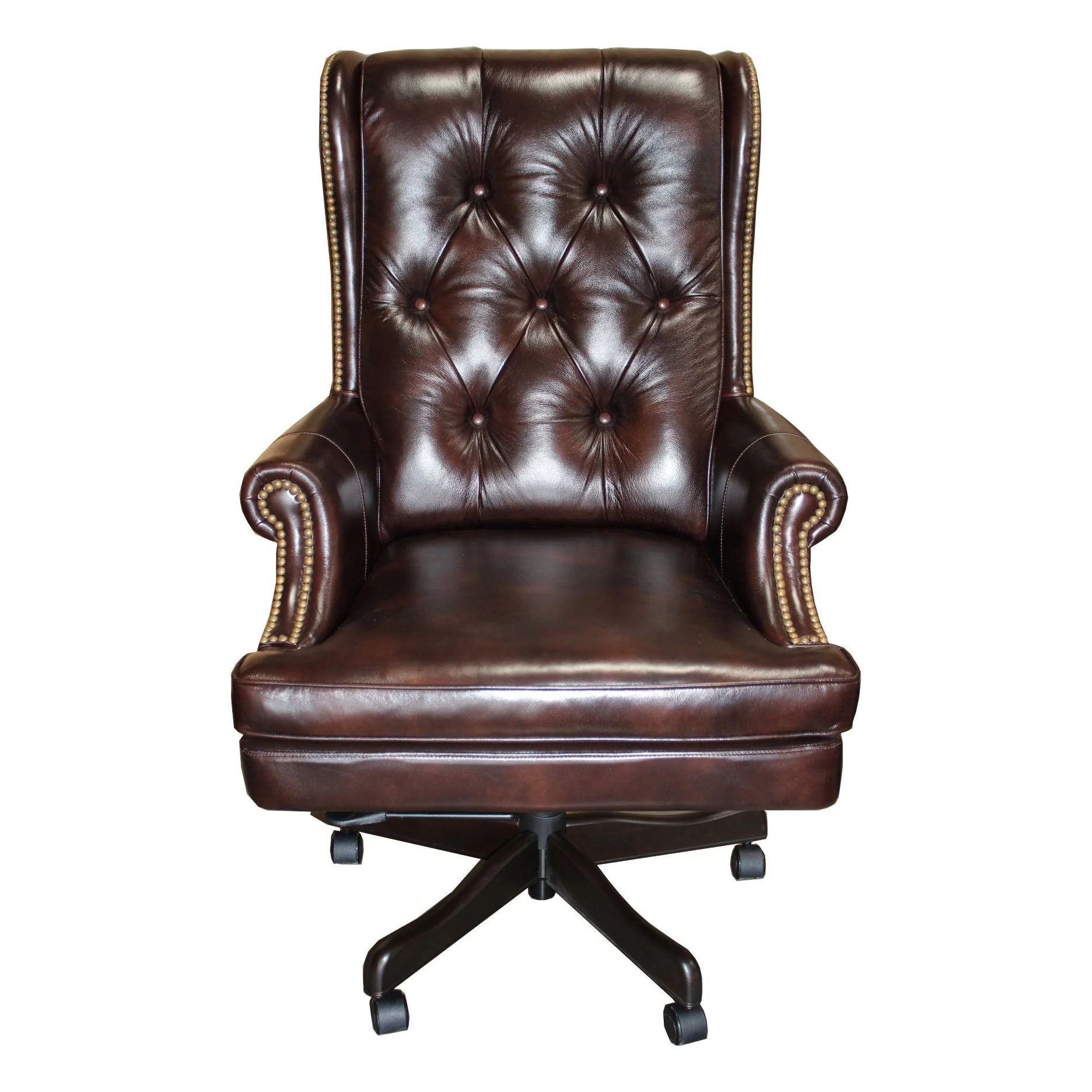 DC#112-HA - HAVANA Leather Desk Chair - Image 5