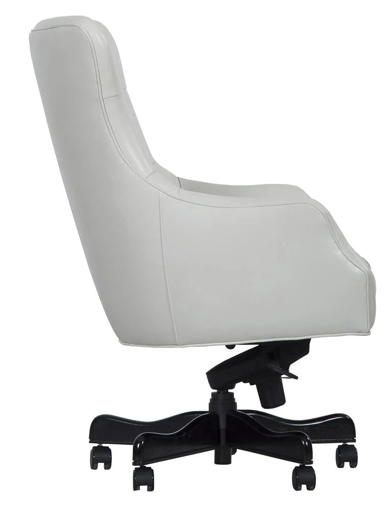 DC#122-ALA - ALABASTER Leather Desk Chair - Image 4