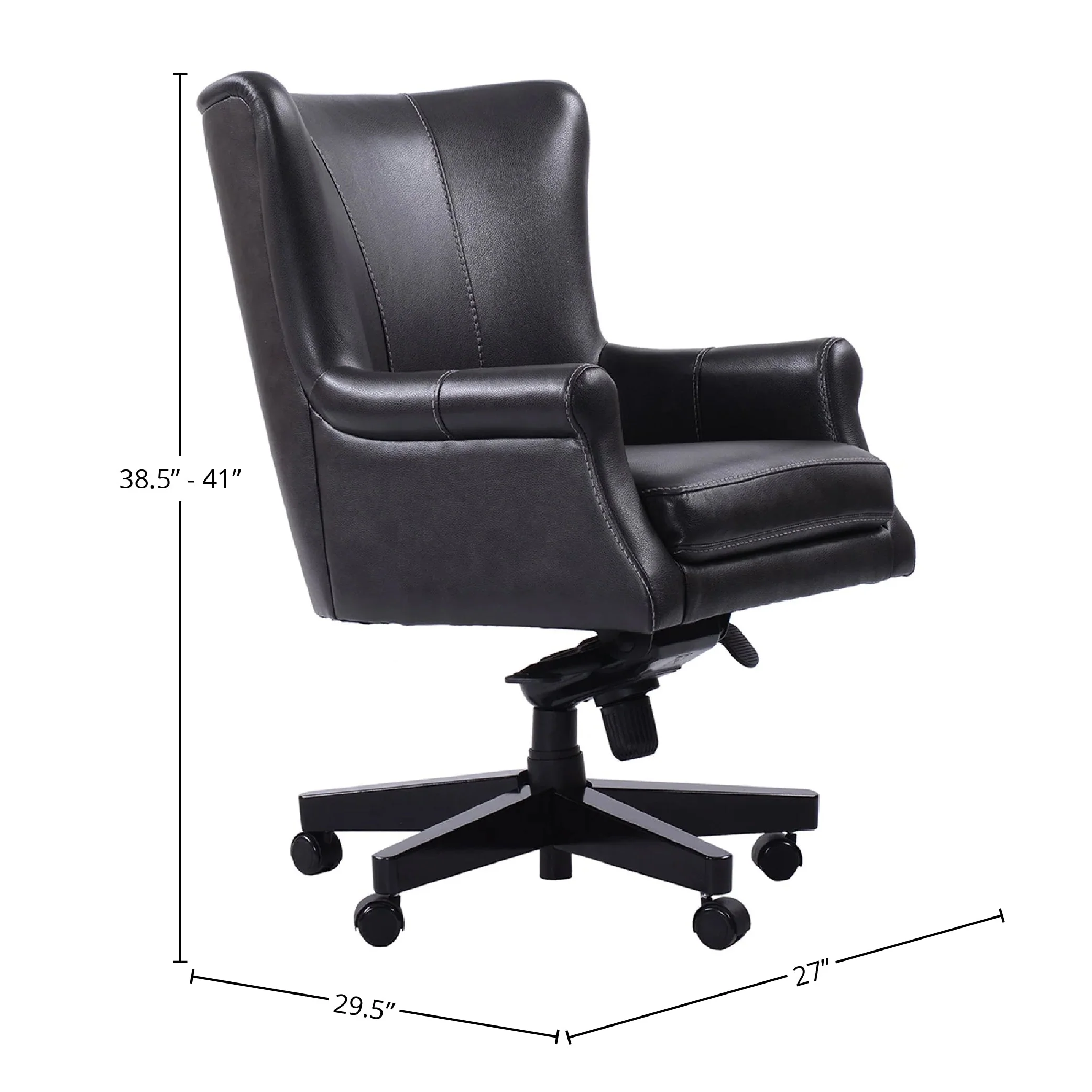 DC#129-CYC - CYCLONE Leather Desk Chair - Image 7