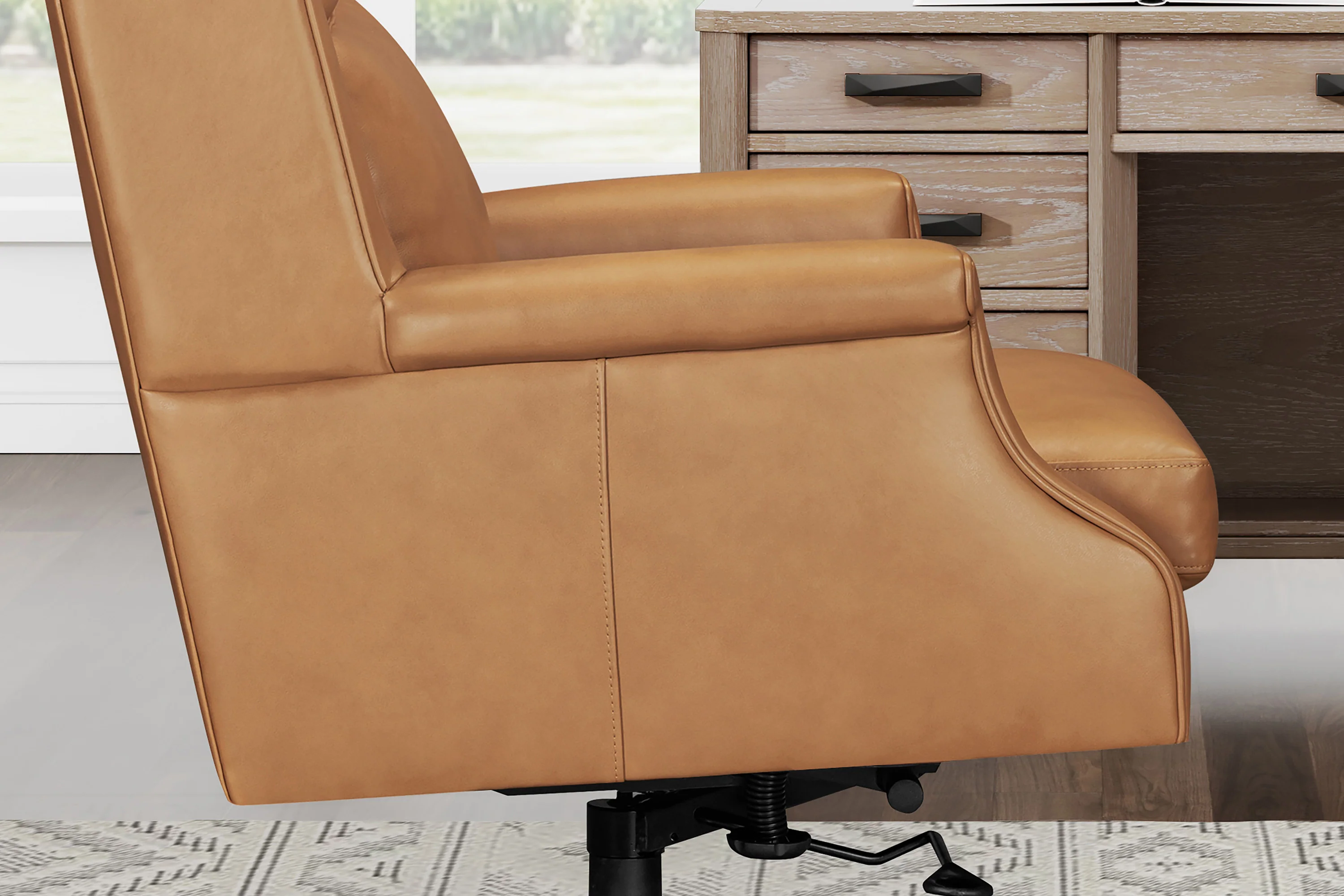DC-132-RECY - RENAISSANCE CAYANNE Leather Desk Chair - Image 10