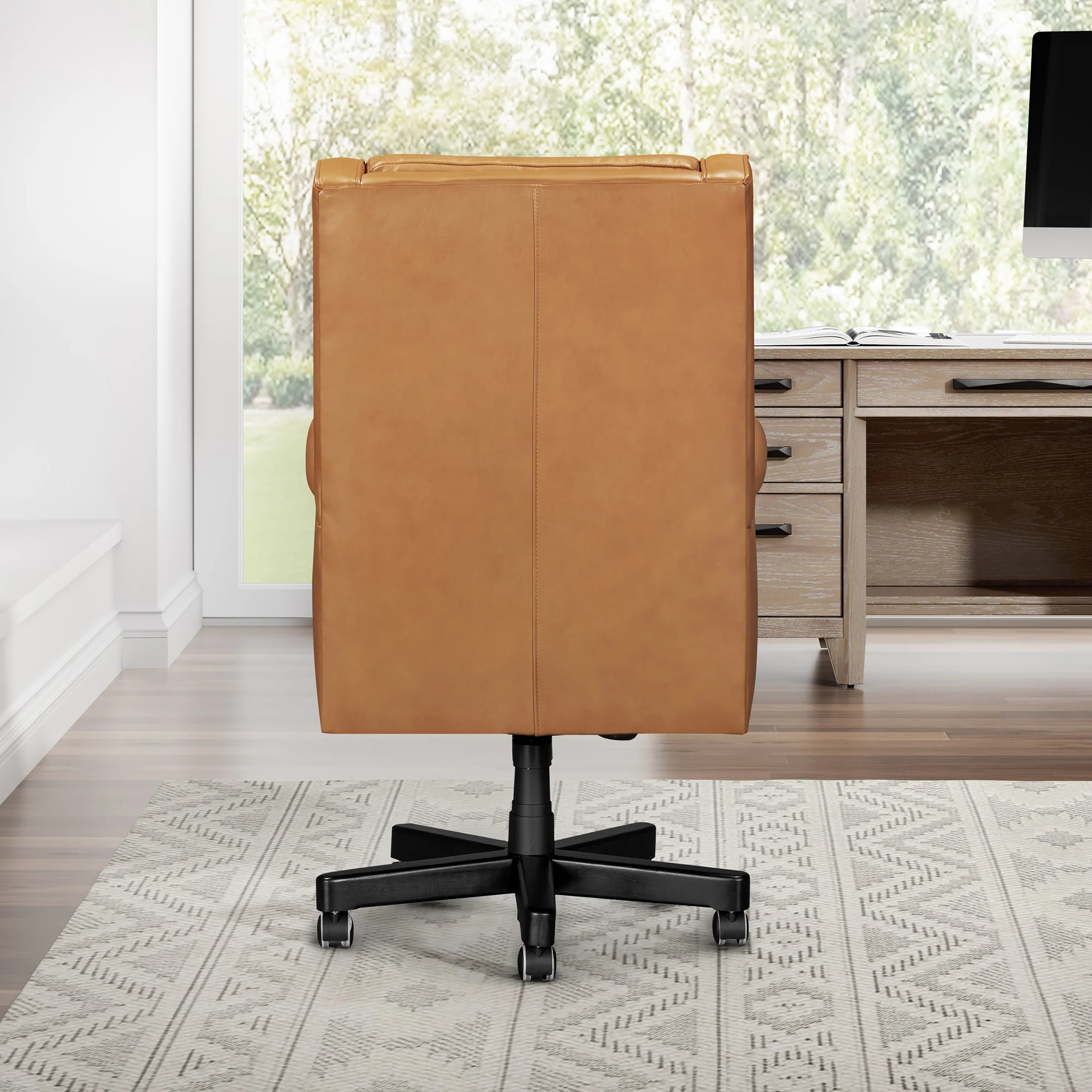 DC-132-RECY - RENAISSANCE CAYANNE Leather Desk Chair - Image 8