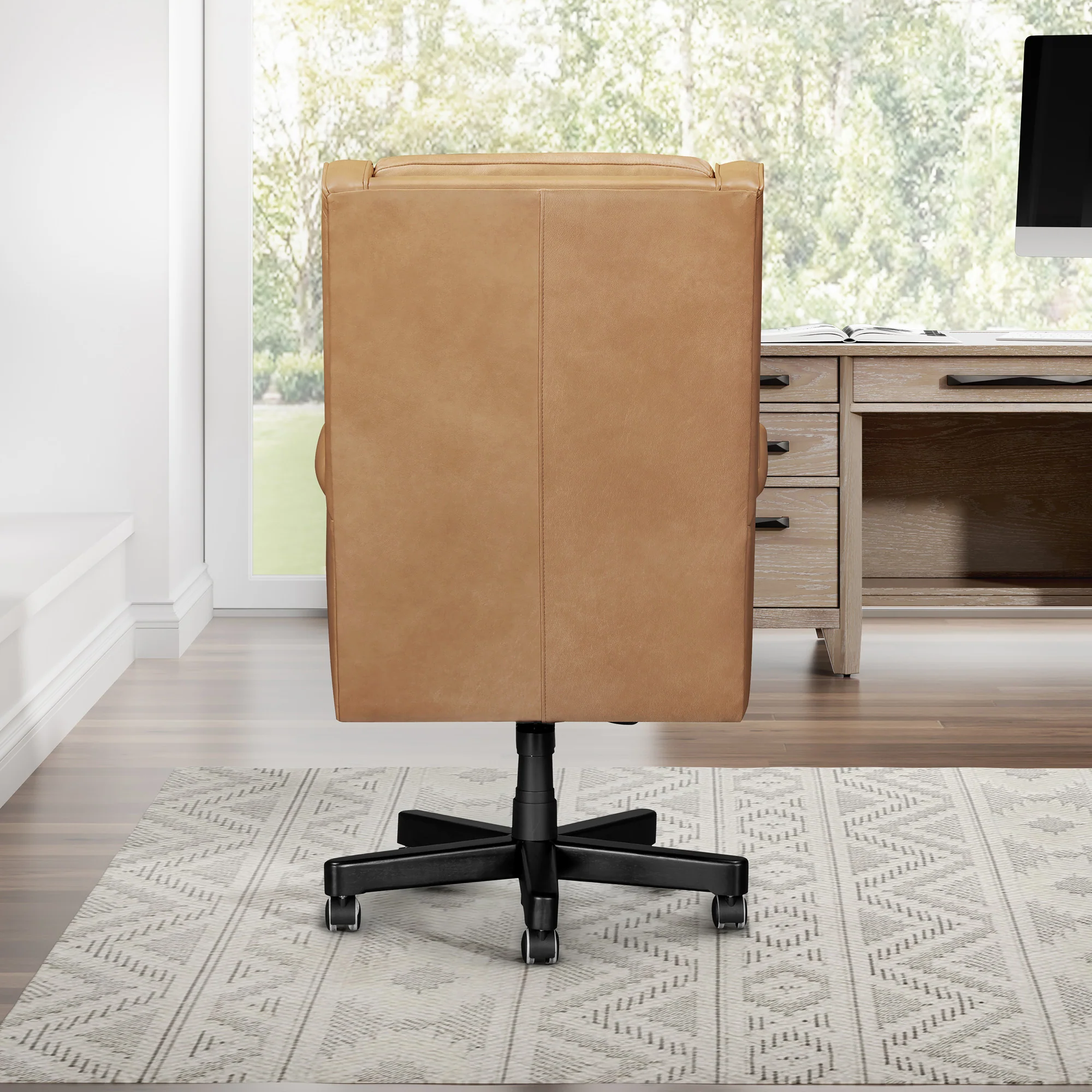 DC-132-RECL - RENAISSANCE CLAY Leather Desk Chair - Image 8