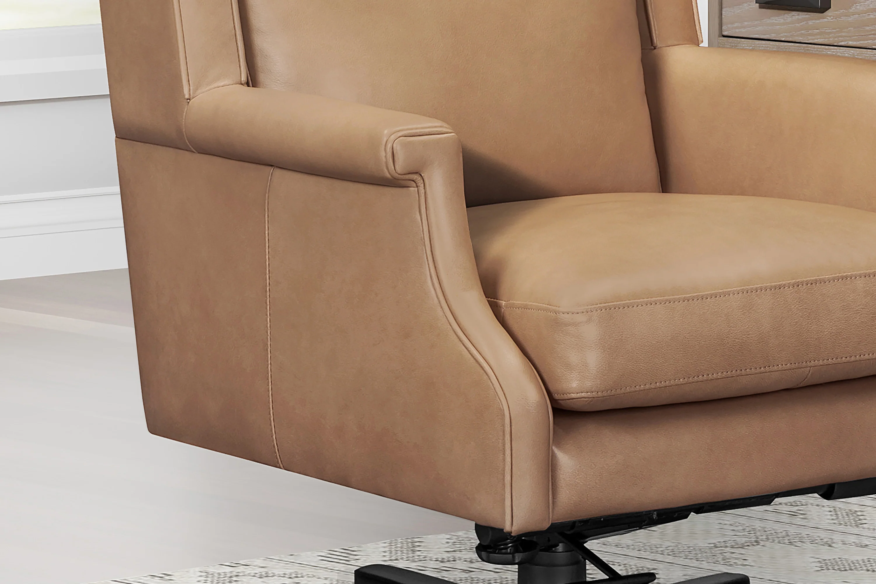 DC-132-RECL - RENAISSANCE CLAY Leather Desk Chair - Image 9