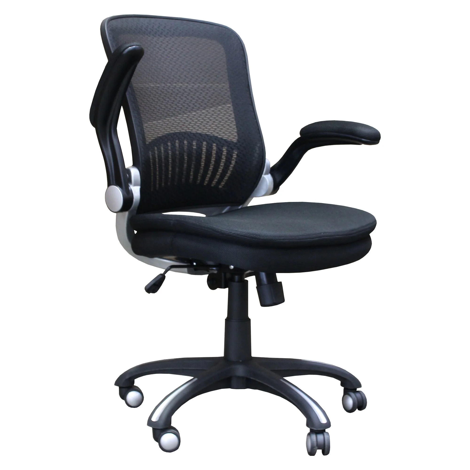DC#301-BLK - BLACK Fabric Desk Chair - Image 3