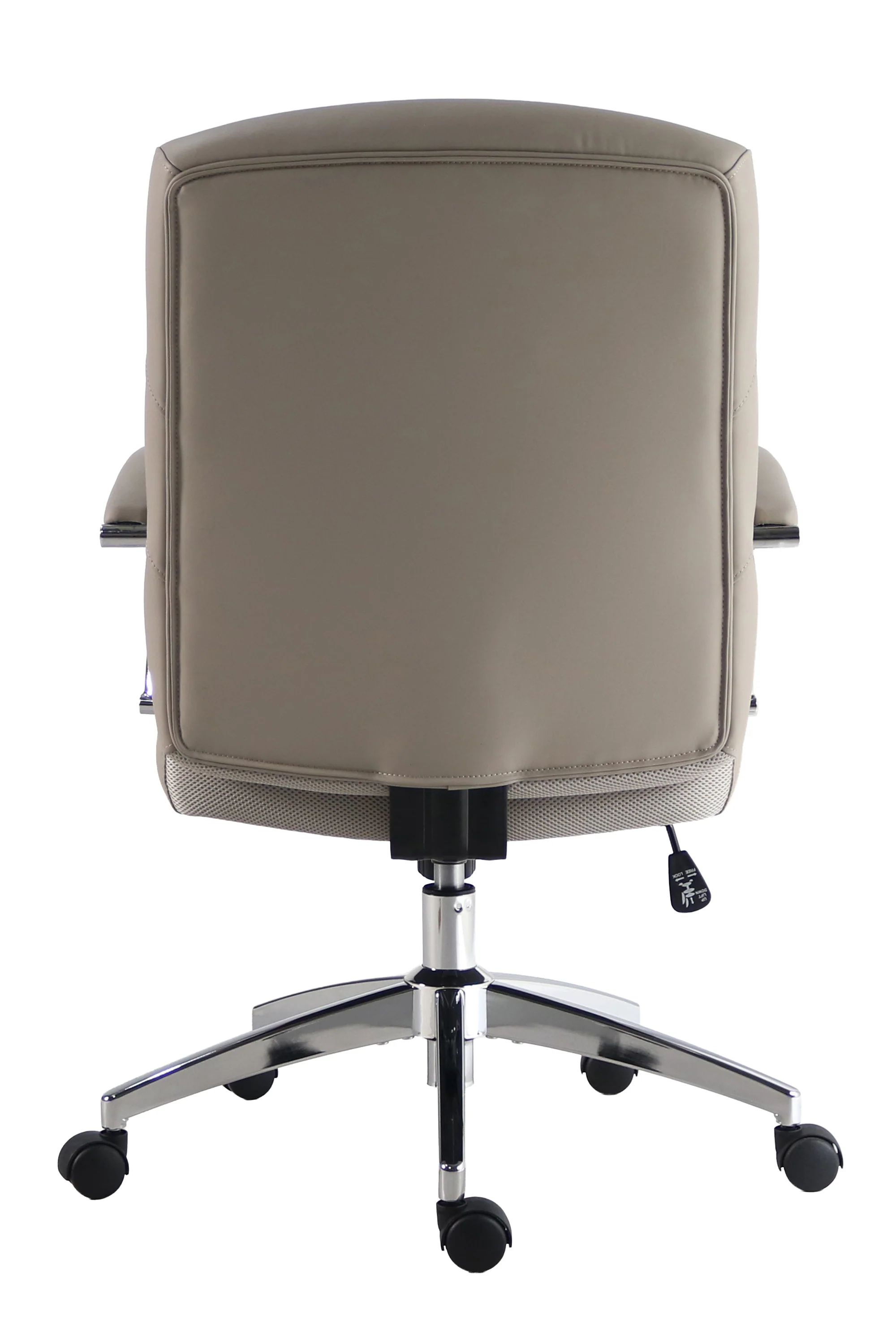 DC-601-SFTA - SOFTY TAUPE Vegan Leather Desk Chair - Image 4
