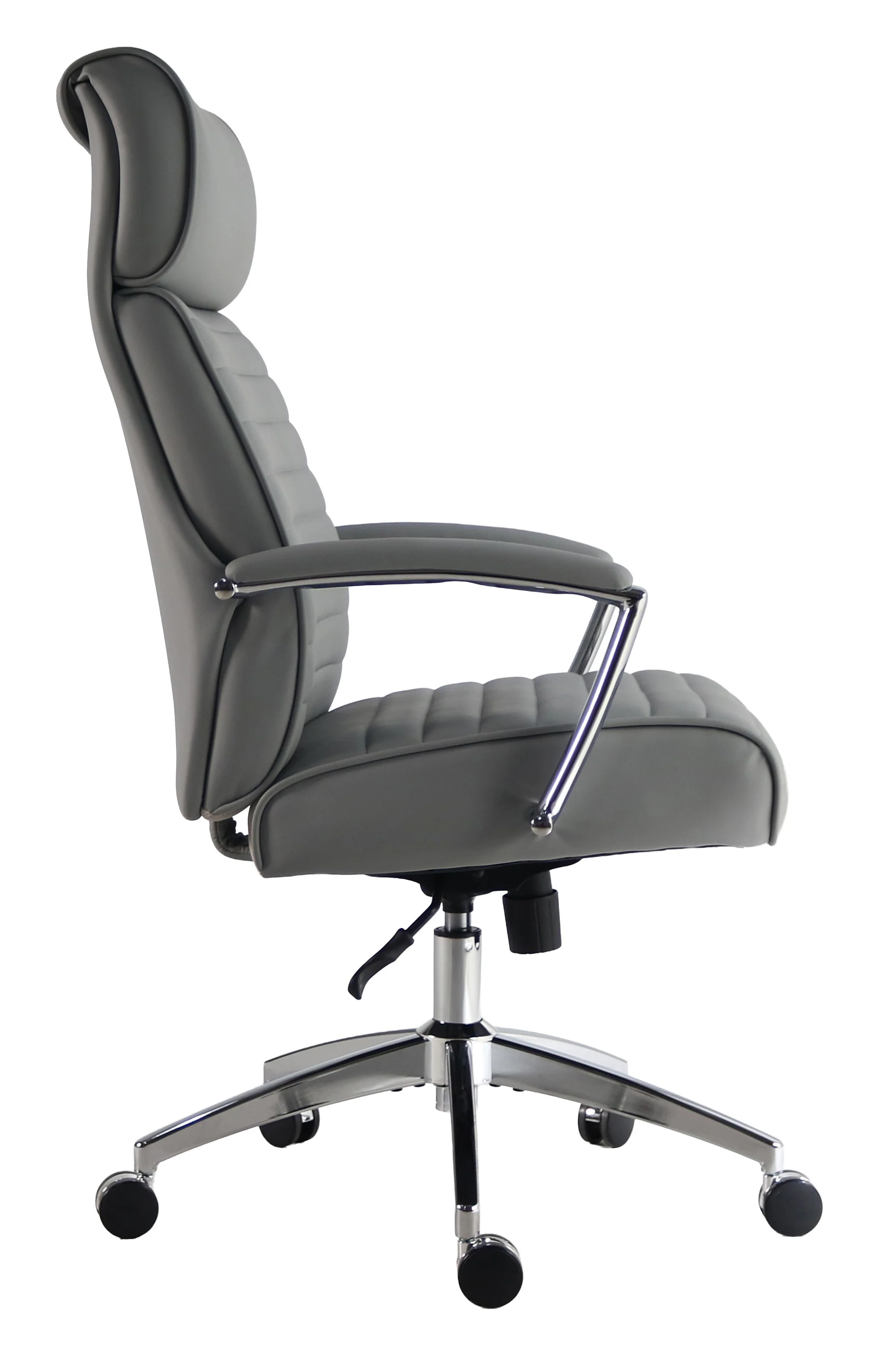 DC-602-SFGR - SOFTY GREY Vegan Leather Desk Chair Tall - Image 3
