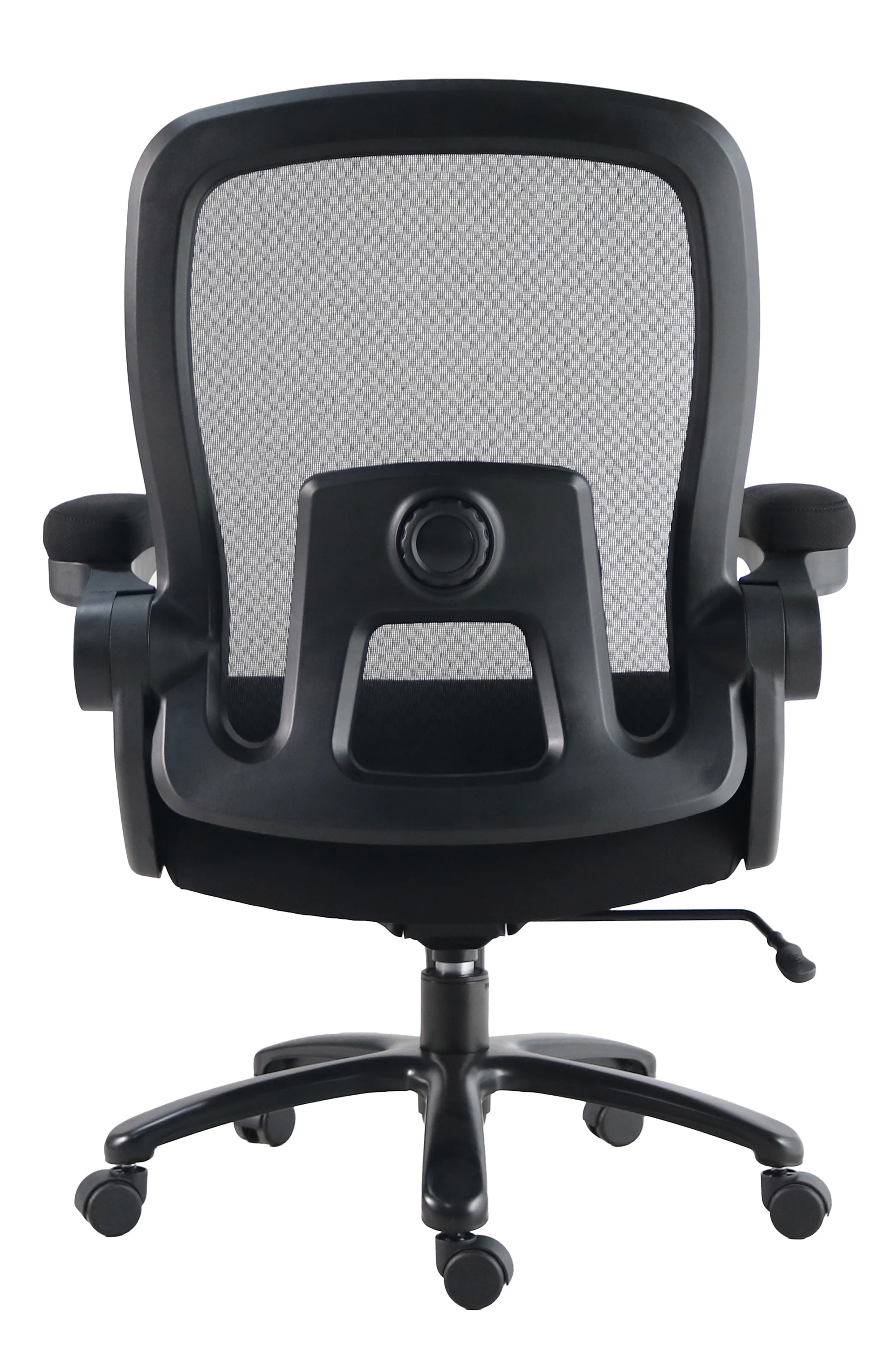 DC-603-BLK - BLACK Mesh Desk Chair Big Man 500lb lumbar - Image 4