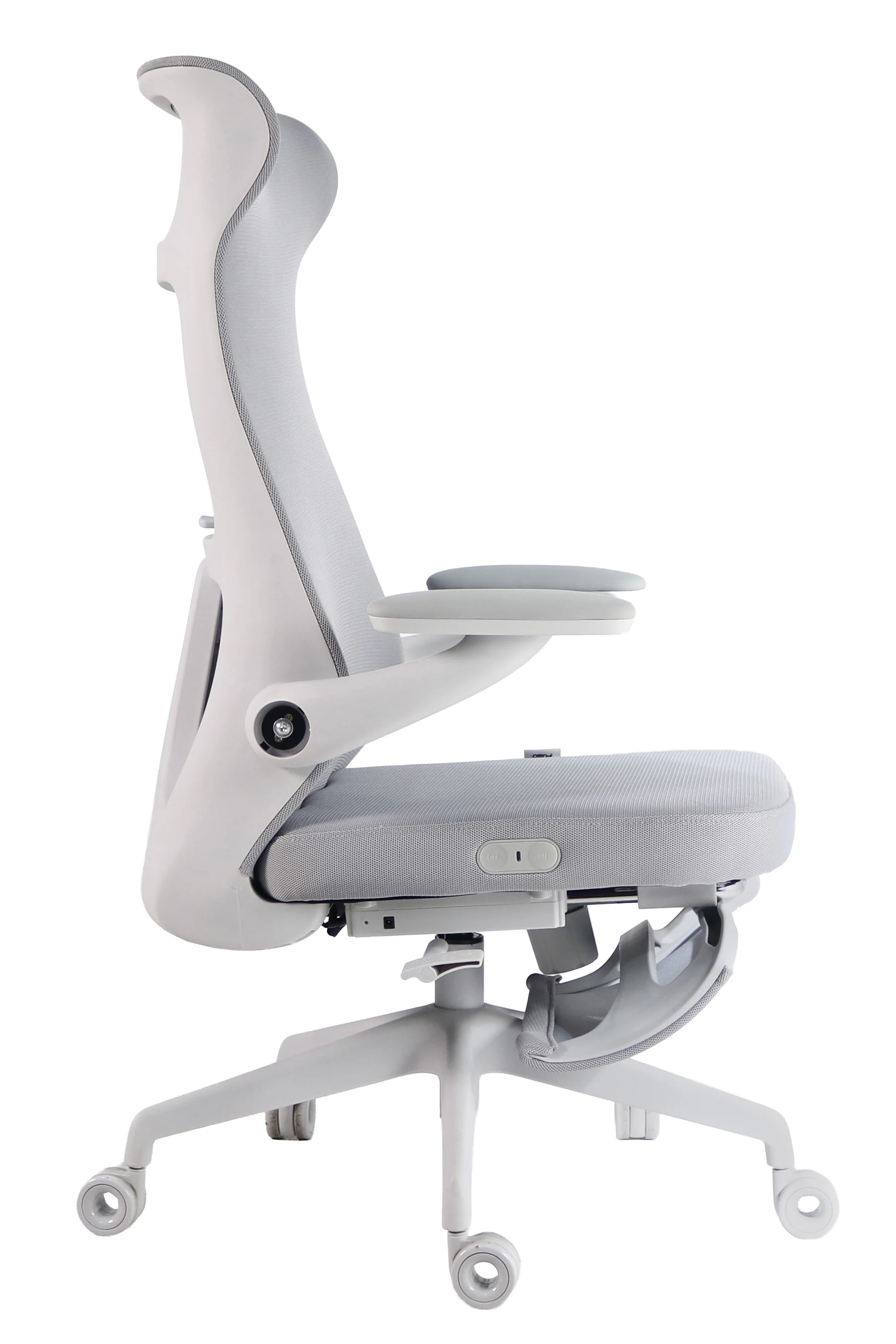 DC-605-WHT - WHITE Fabric Massage Desk Chair - Image 3