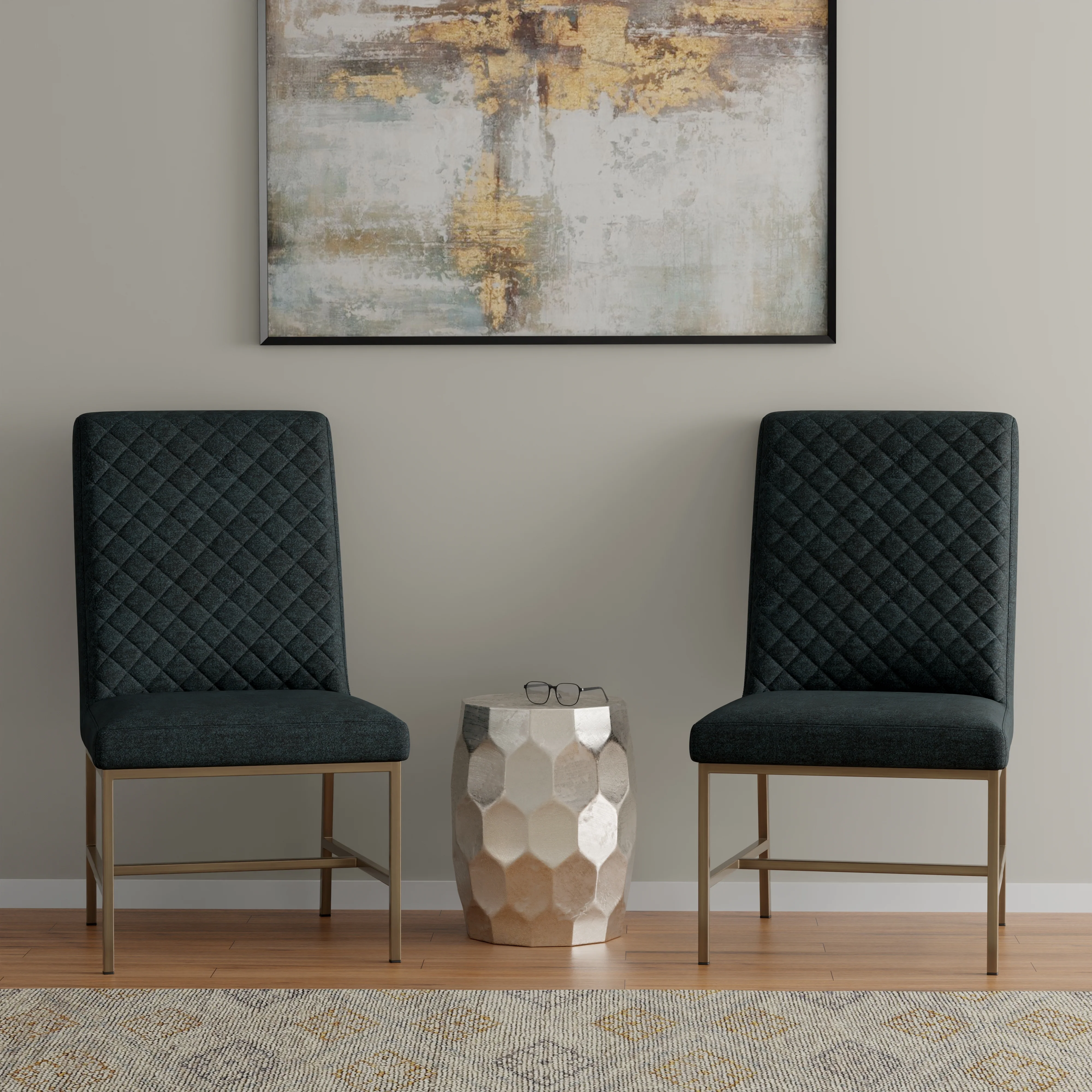 DIAMOND - ELISE NAVY Dining Chair (2/ctn - Sold in Pairs) - Image 3