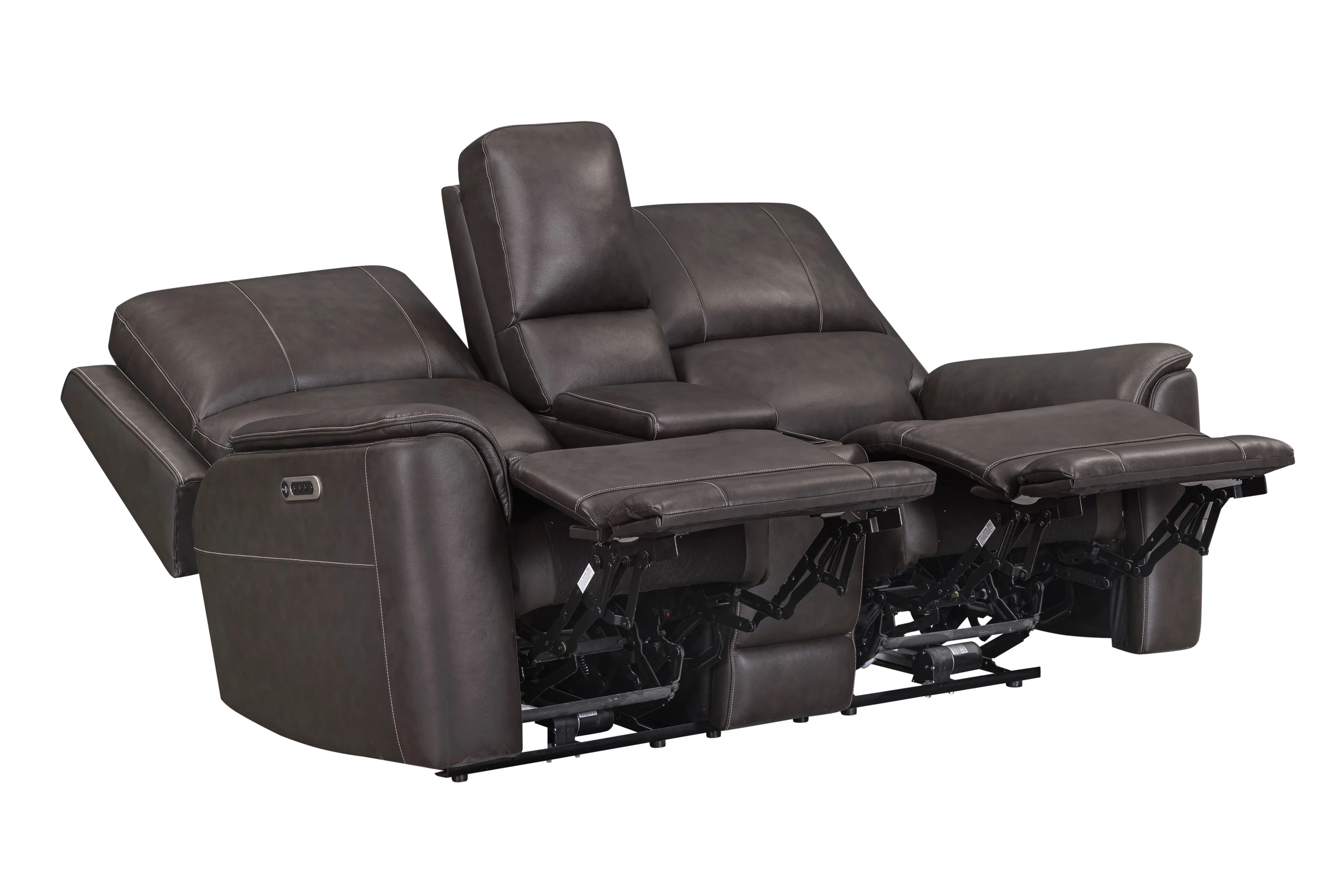 EASTON - STEAMBOAT BROWN Power Zero Gravity Tilt Console Loveseat - Image 4