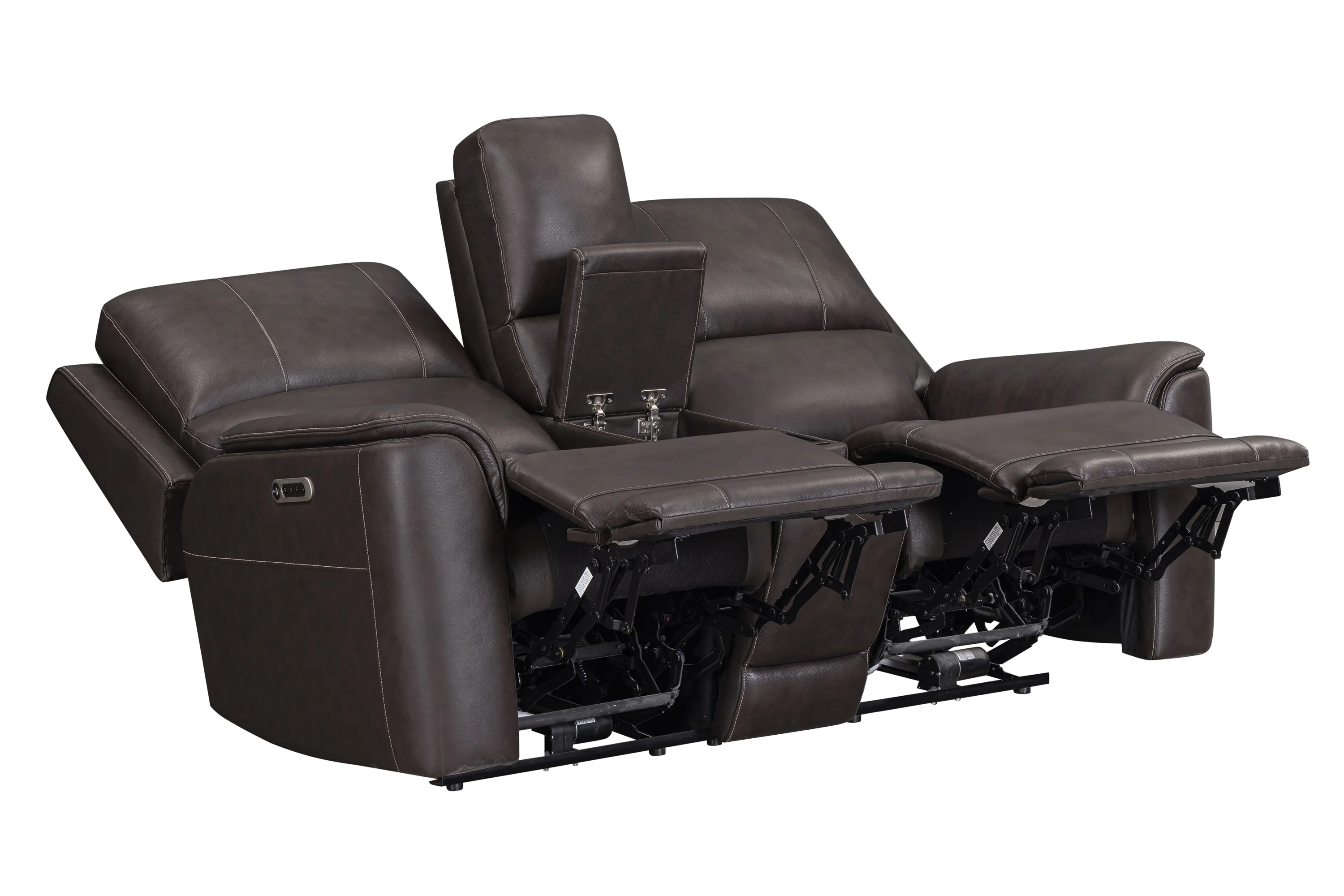 EASTON - STEAMBOAT BROWN Power Zero Gravity Tilt Console Loveseat - Image 5