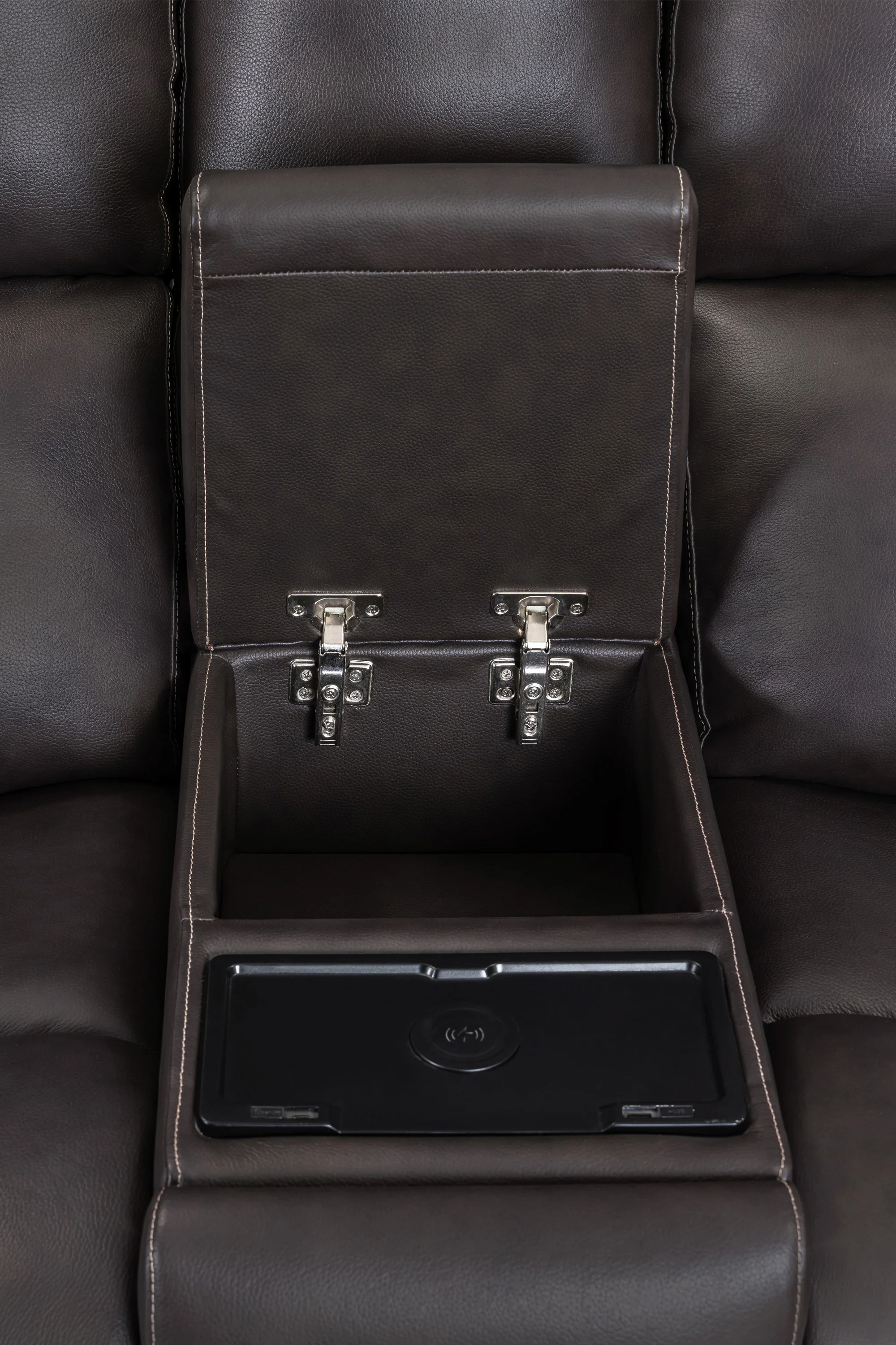 EASTON - STEAMBOAT BROWN Power Zero Gravity Tilt Console Loveseat - Image 11