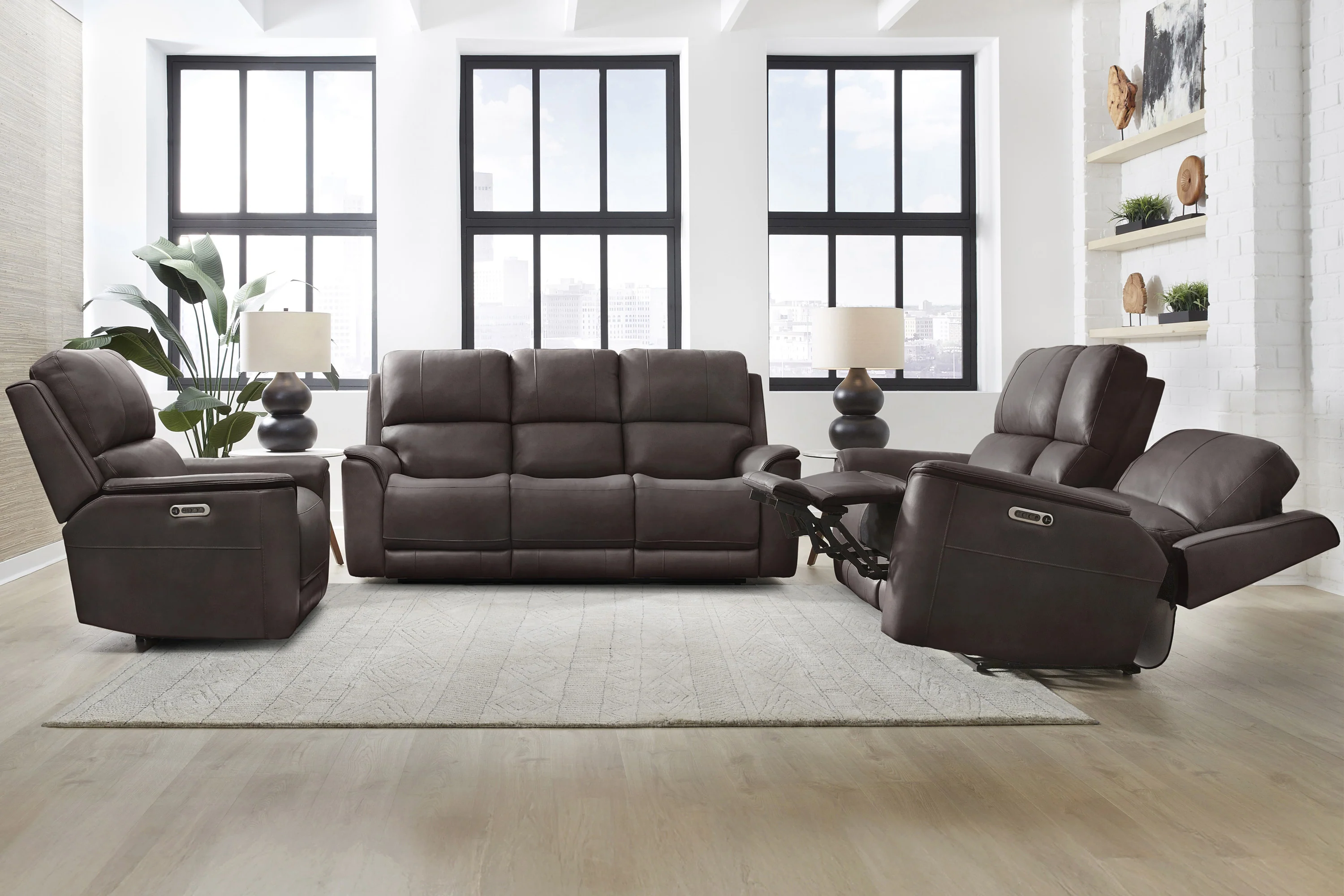 EASTON - STEAMBOAT BROWN Power Zero Gravity Tilt Console Loveseat - Image 18