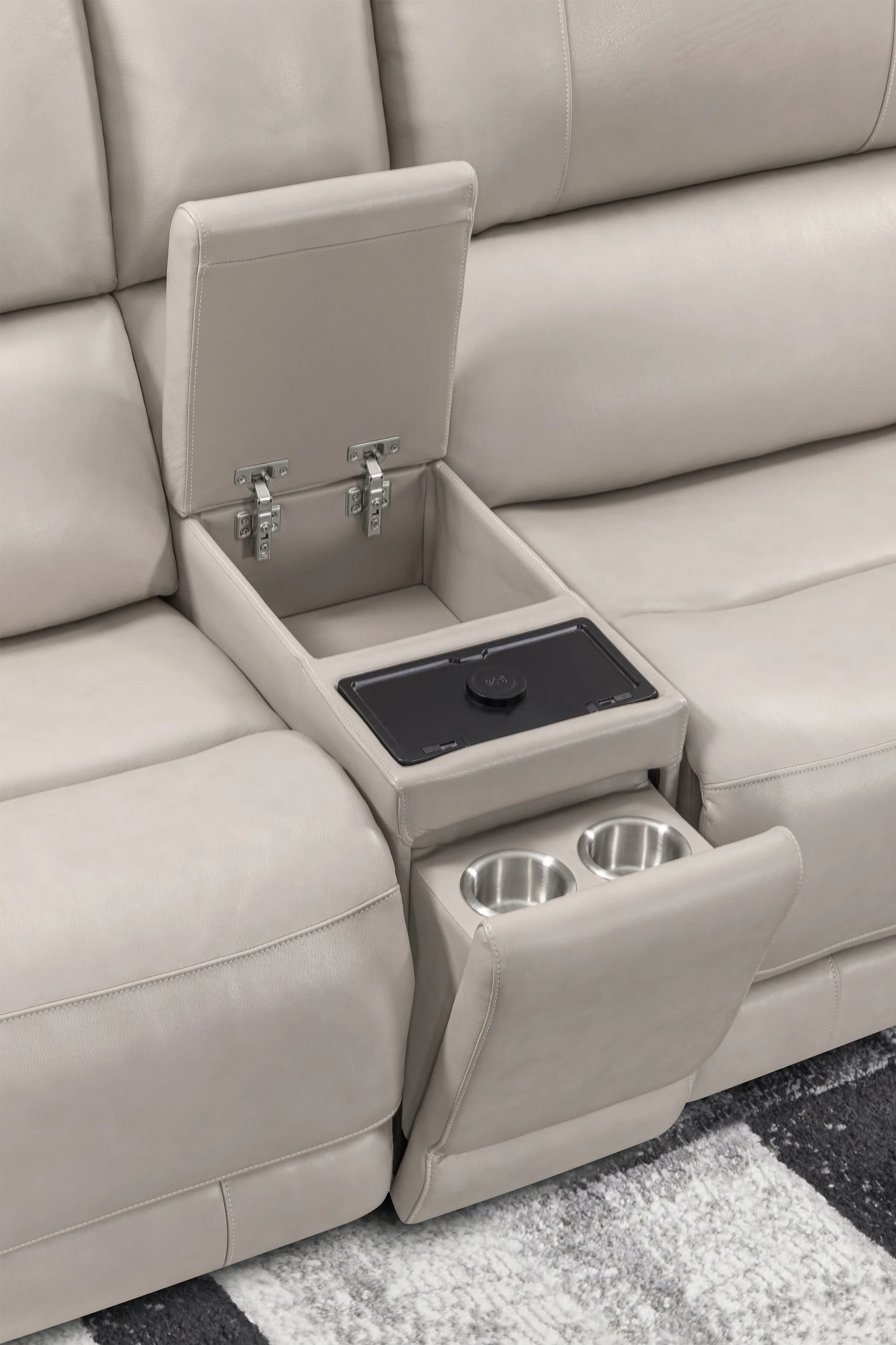 EASTON - STEAMBOAT QUARTZ 6pc Power Zero Gravity Modular Sectional with Power Headrest & Lumbar - Image 12