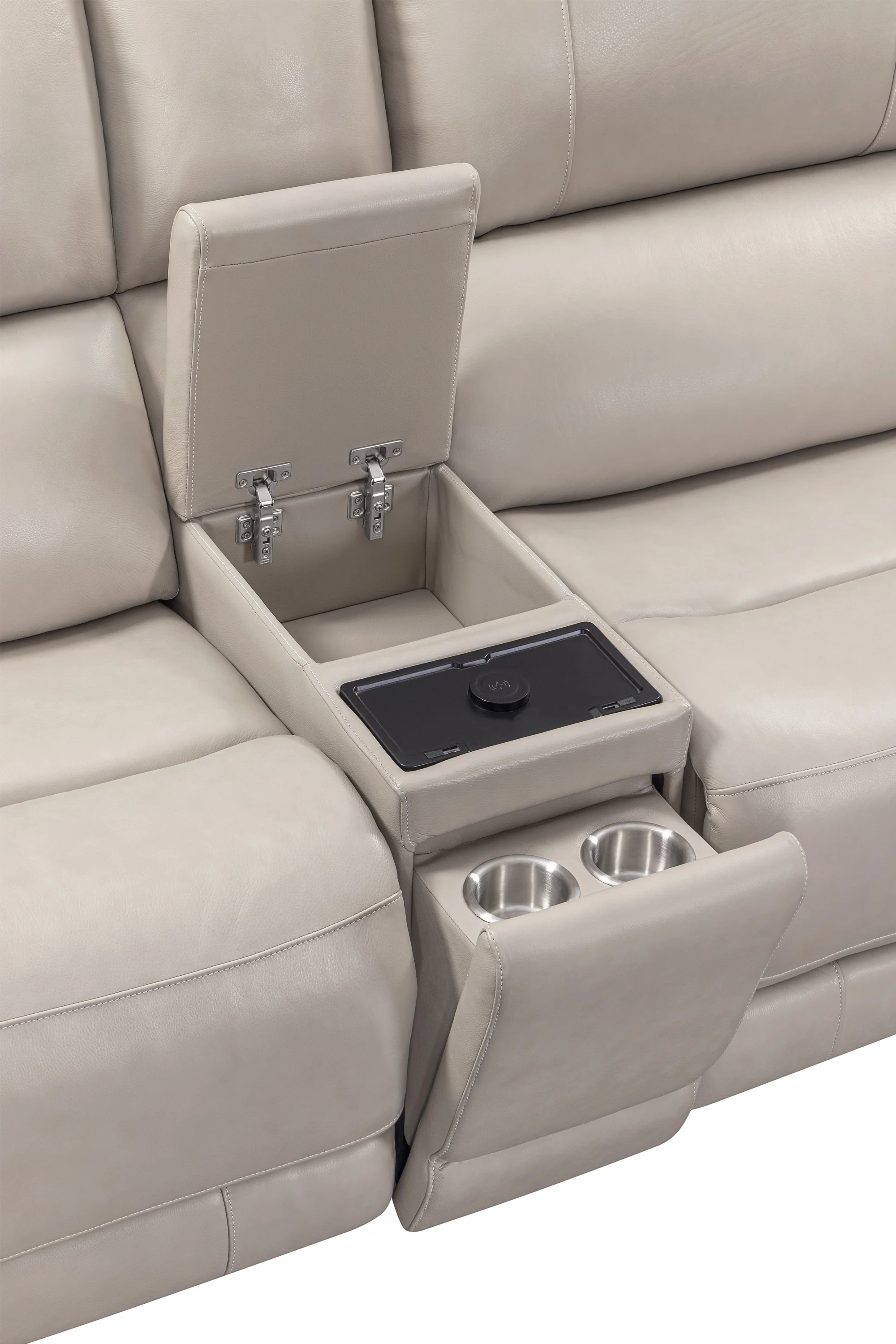 EASTON - STEAMBOAT QUARTZ 6pc Power Zero Gravity Modular Sectional with Power Headrest & Lumbar - Image 6