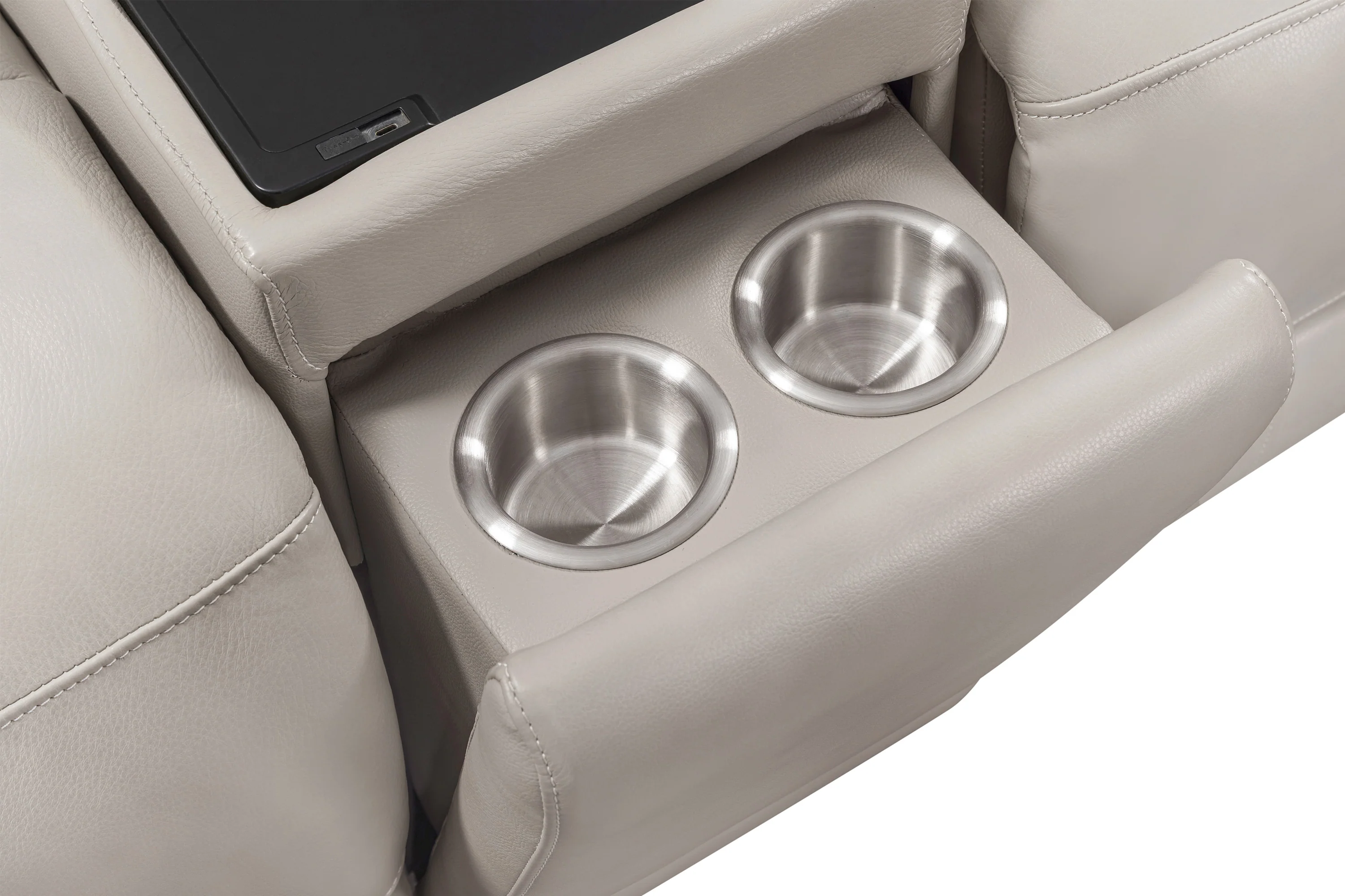 EASTON - STEAMBOAT QUARTZ 6pc Power Zero Gravity Modular Sectional with Power Headrest & Lumbar - Image 7