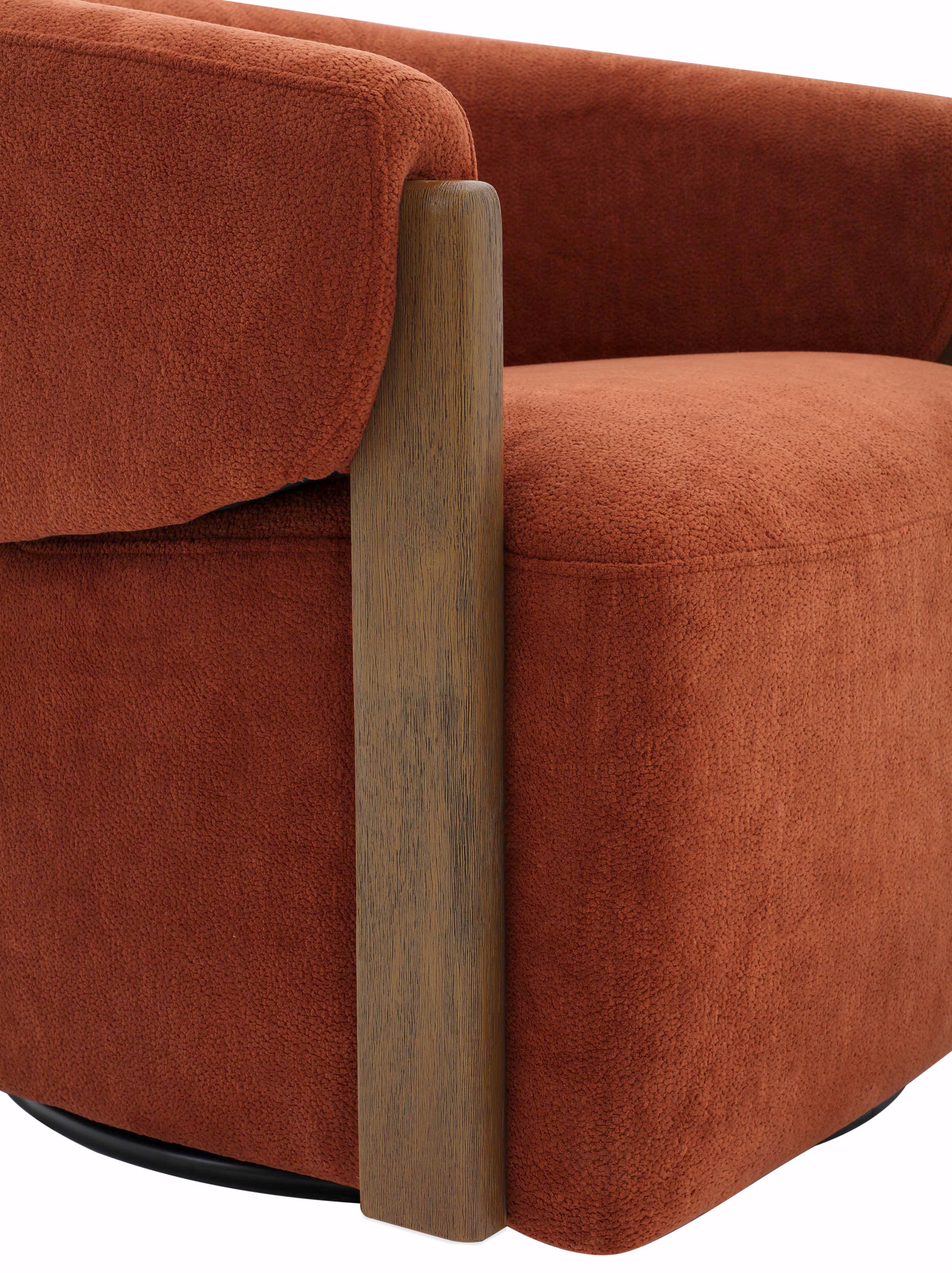 FINLEY - ISLAND RUST Swivel Accent Chair - Image 10