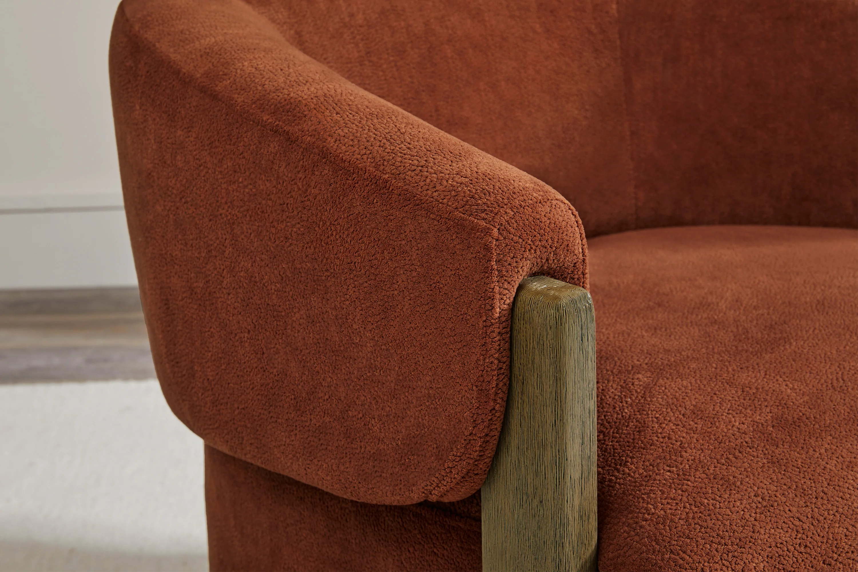 FINLEY - ISLAND RUST Swivel Accent Chair - Image 5