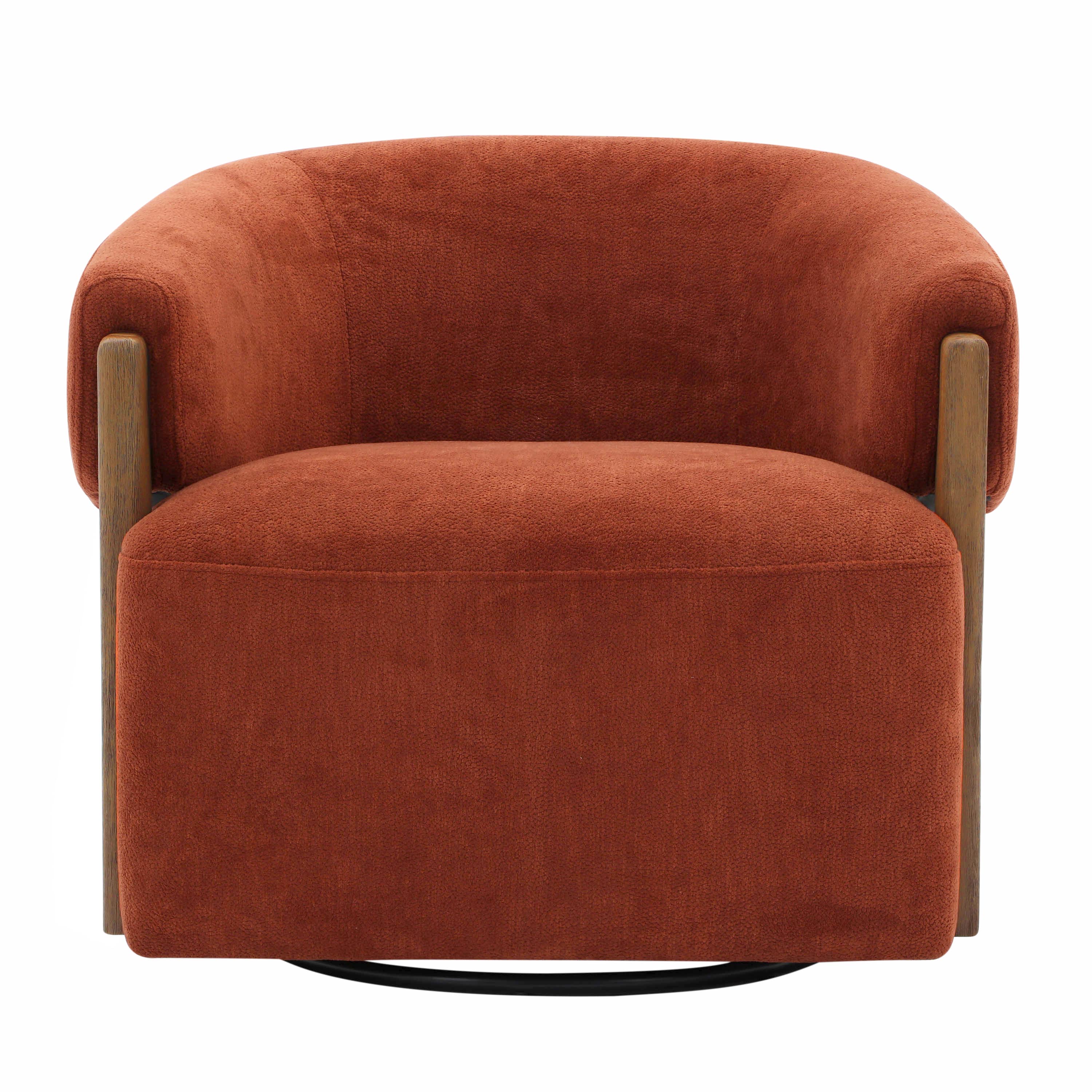 FINLEY - ISLAND RUST Swivel Accent Chair - Image 6