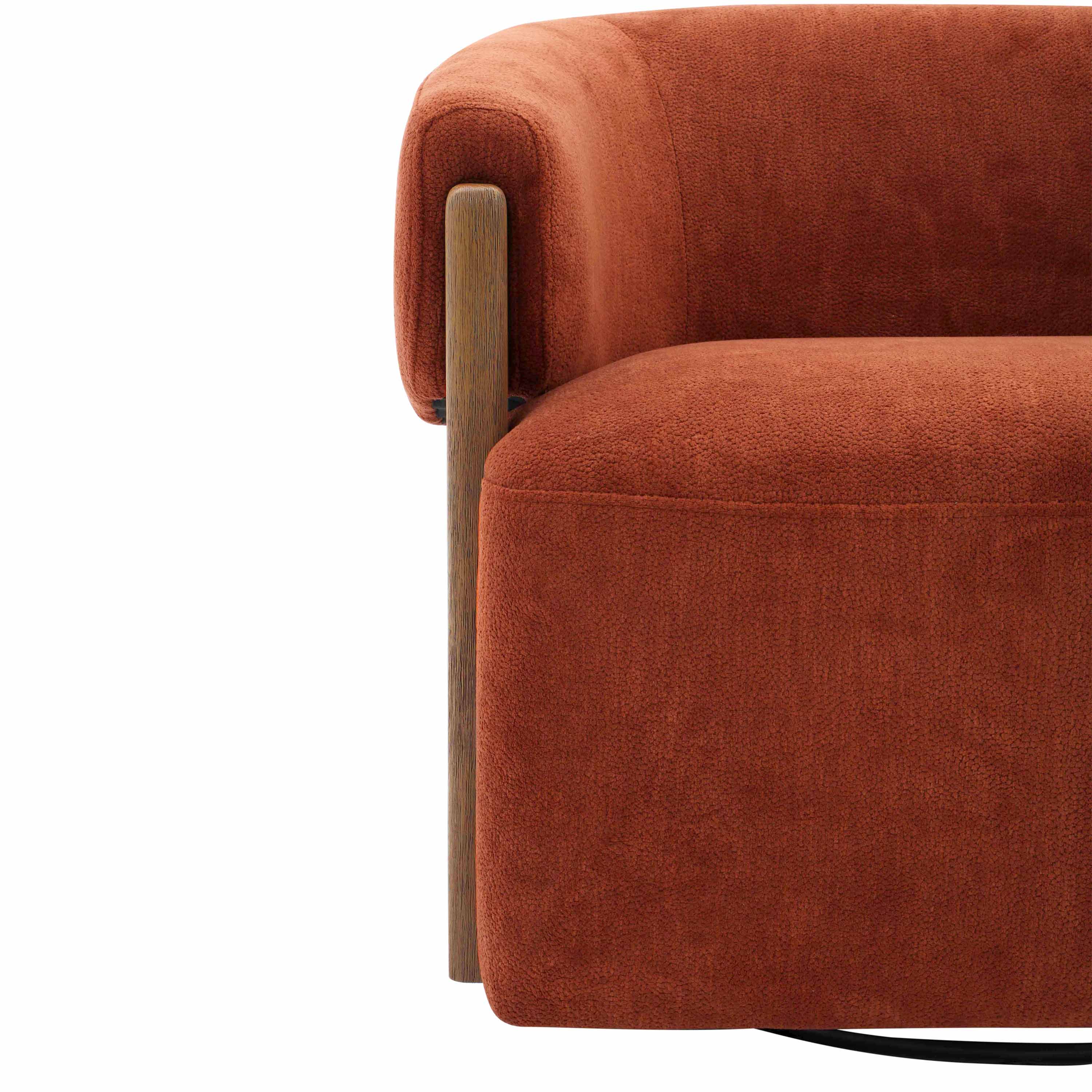 FINLEY - ISLAND RUST Swivel Accent Chair - Image 9