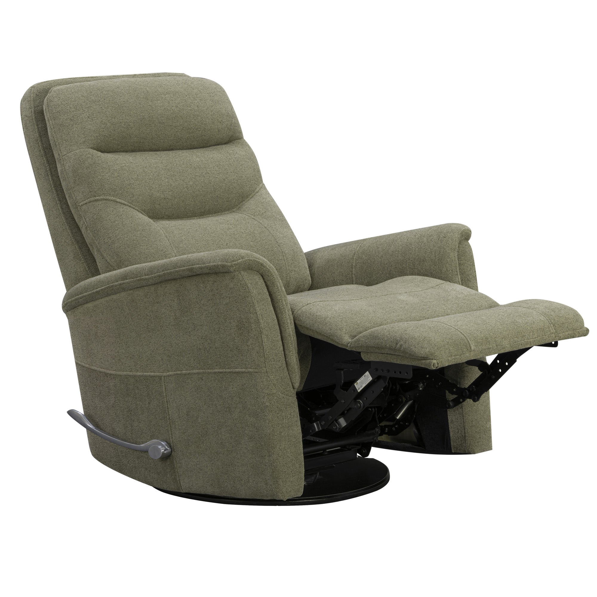GEMINI - SNAZZY OLIVE Manual Swivel Glider Recliner - Image 3