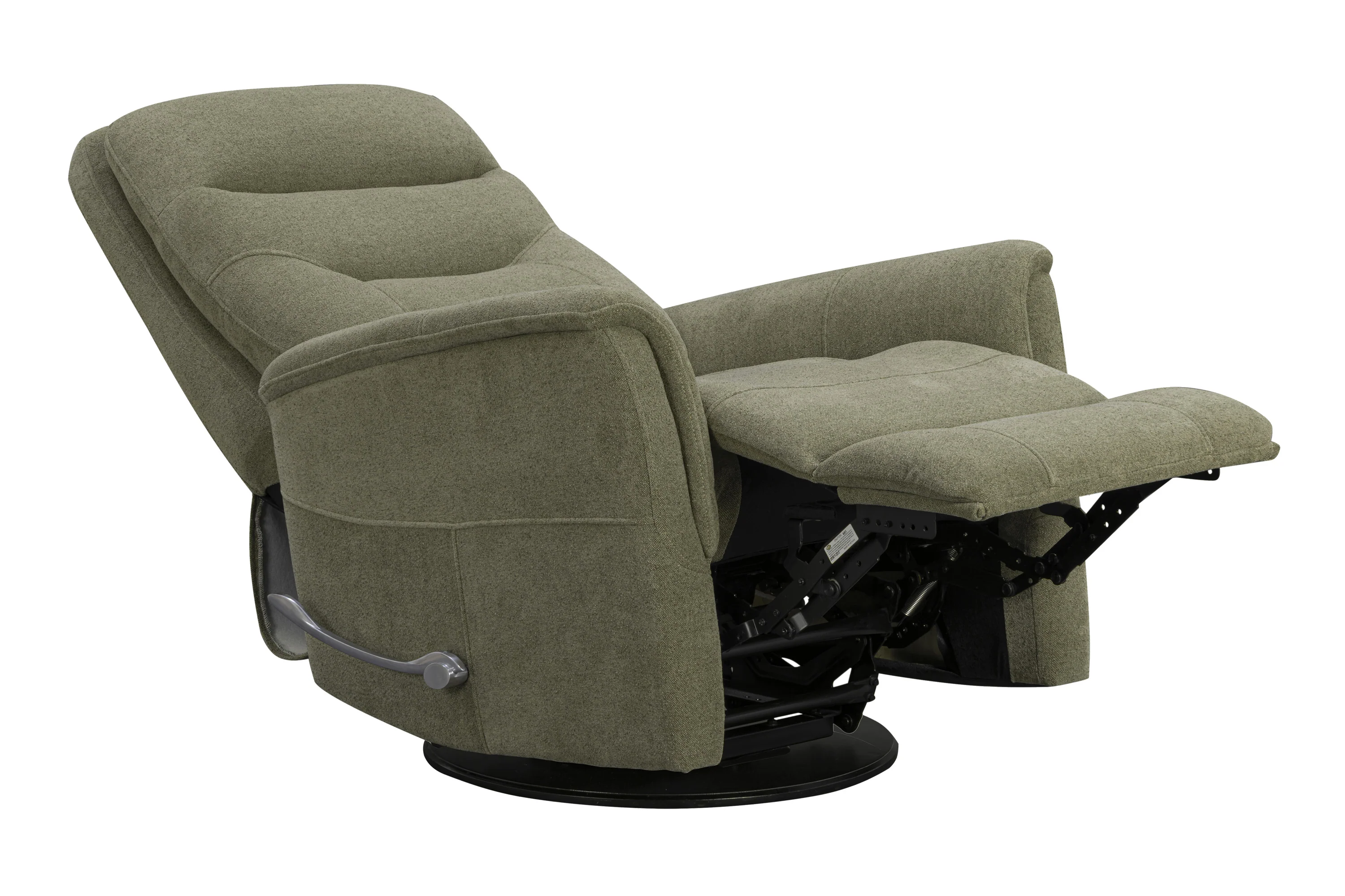GEMINI - SNAZZY OLIVE Manual Swivel Glider Recliner - Image 4