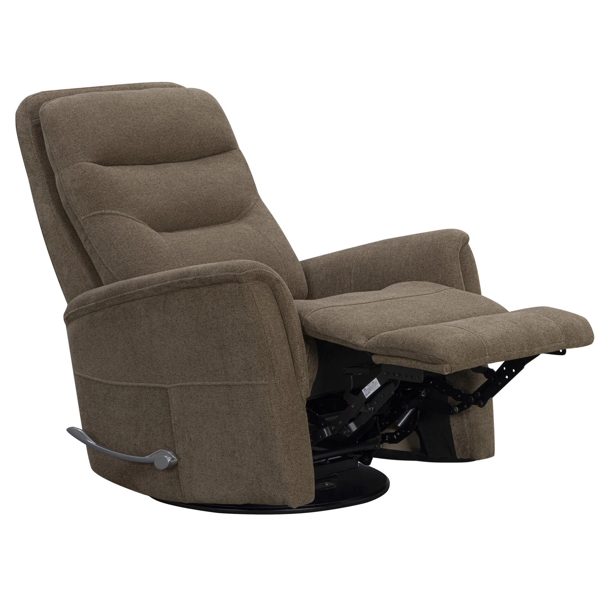 GEMINI - SNAZZY SHIITAKE Manual Swivel Glider Recliner - Image 3