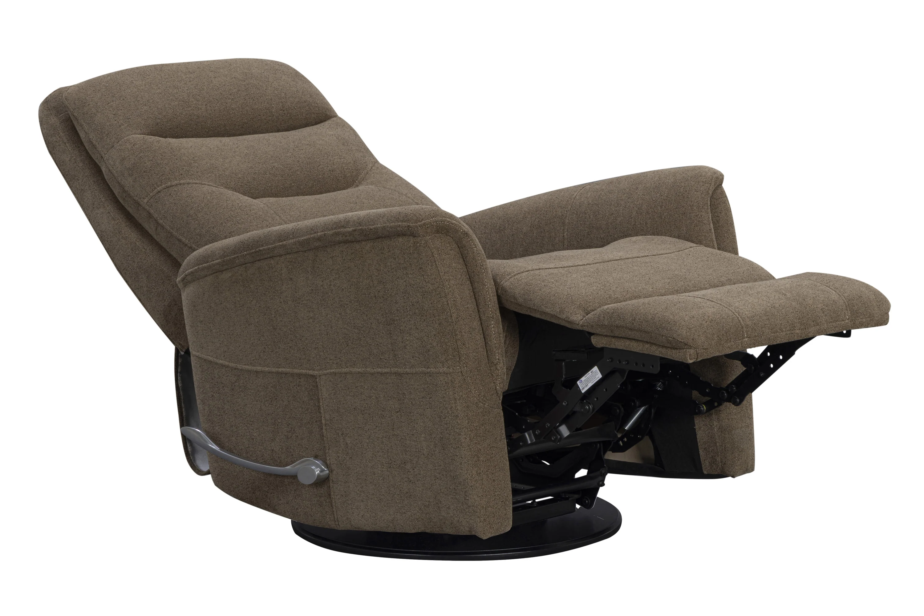 GEMINI - SNAZZY SHIITAKE Manual Swivel Glider Recliner - Image 4