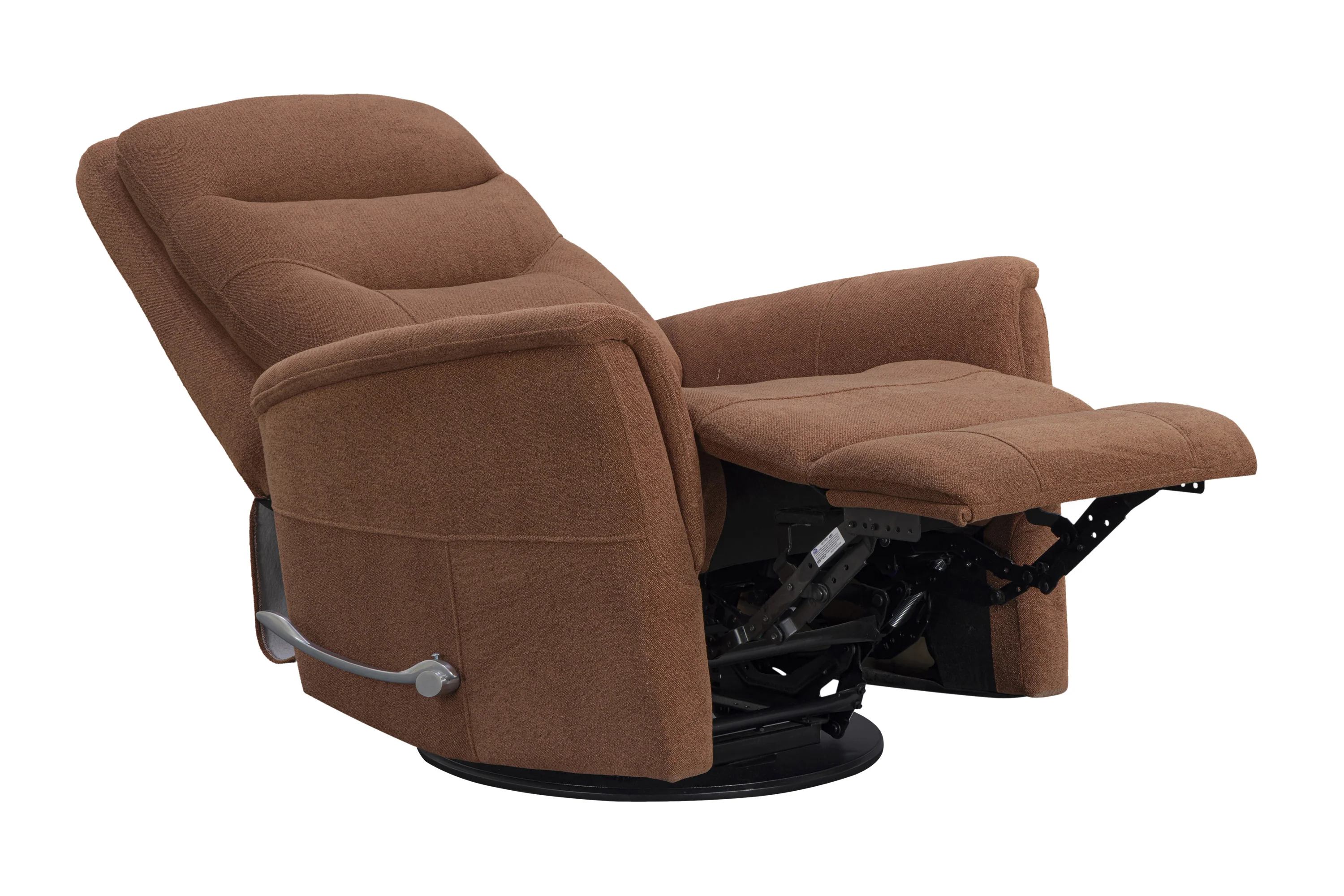 GEMINI - SNAZZY TERRACOTTA Manual Swivel Glider Recliner - Image 4