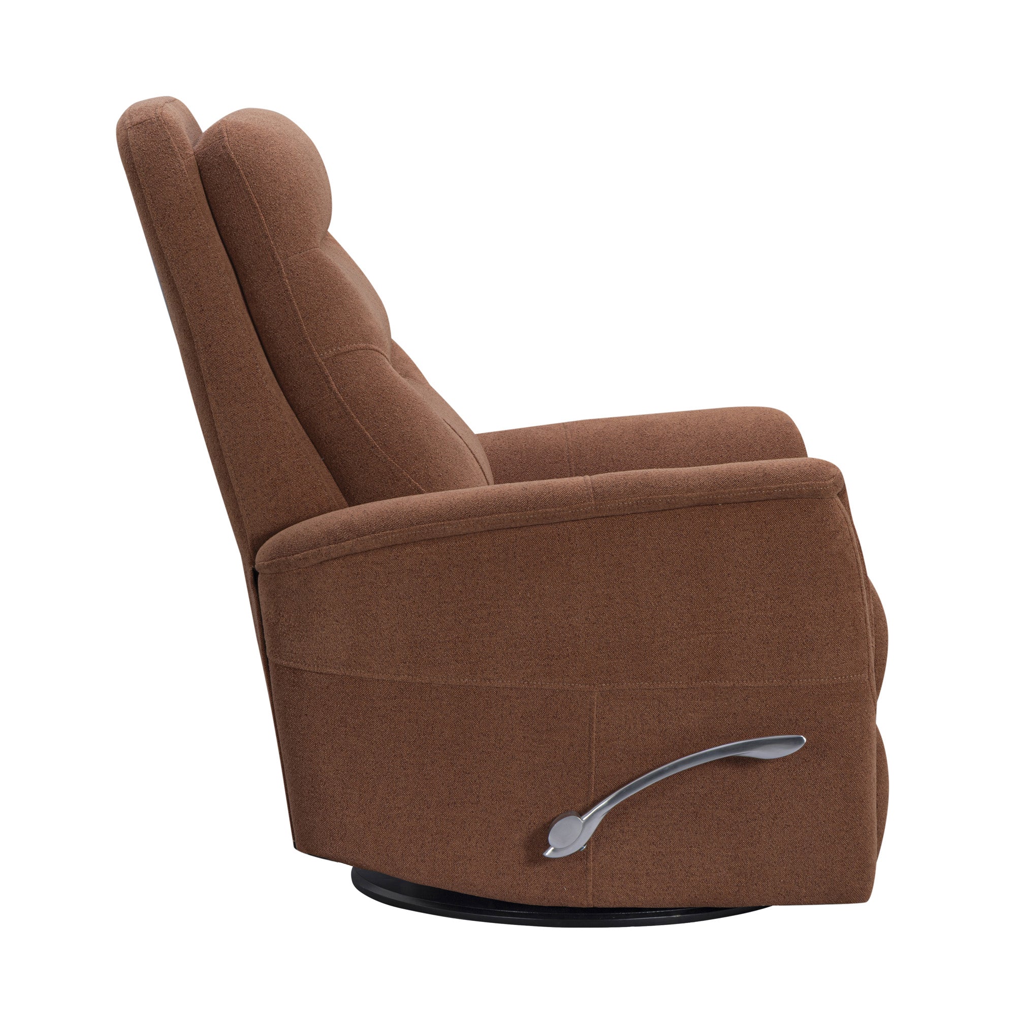 GEMINI - SNAZZY TERRACOTTA Manual Swivel Glider Recliner - Image 5