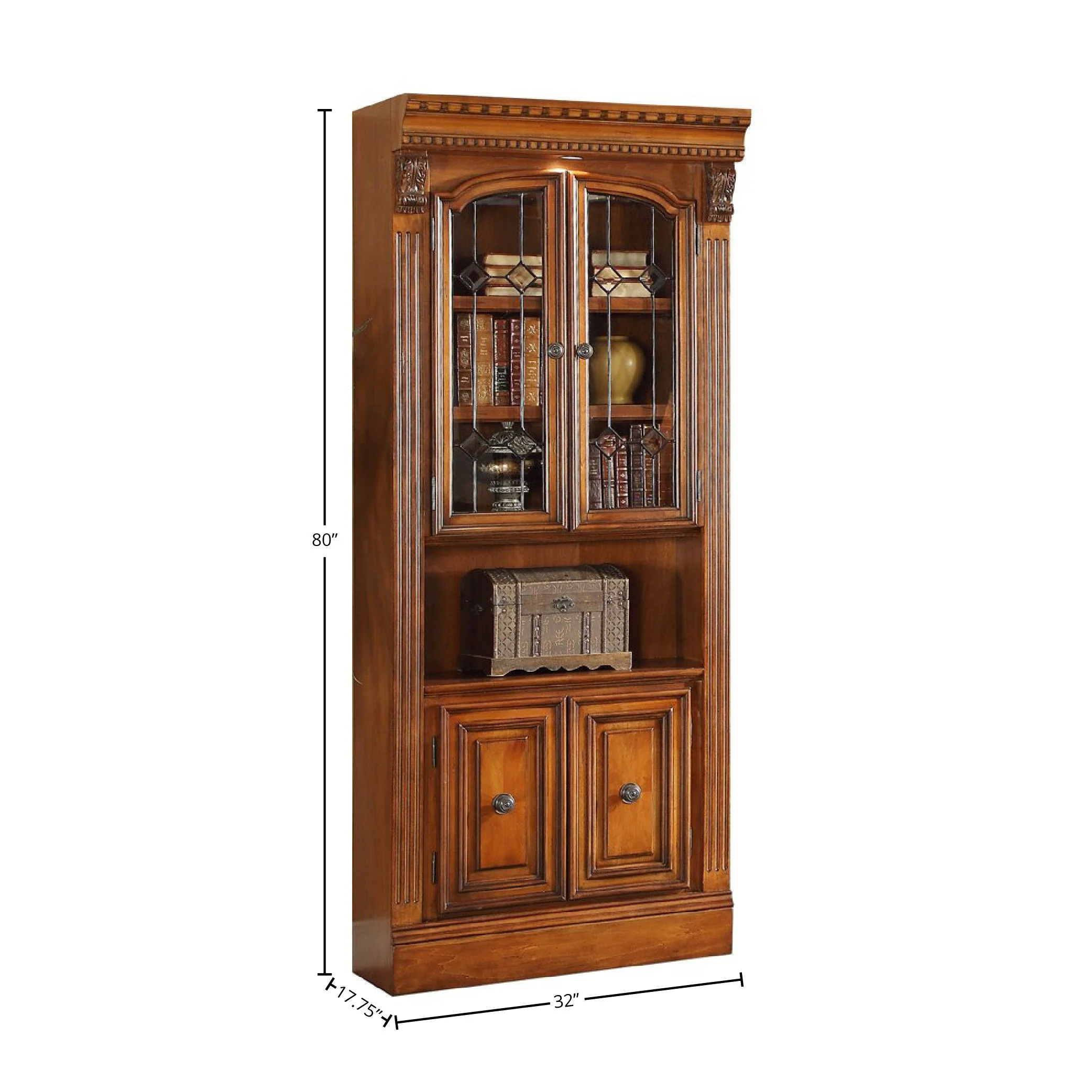 HUNTINGTON 32" Glass Door Cabinet - Image 4
