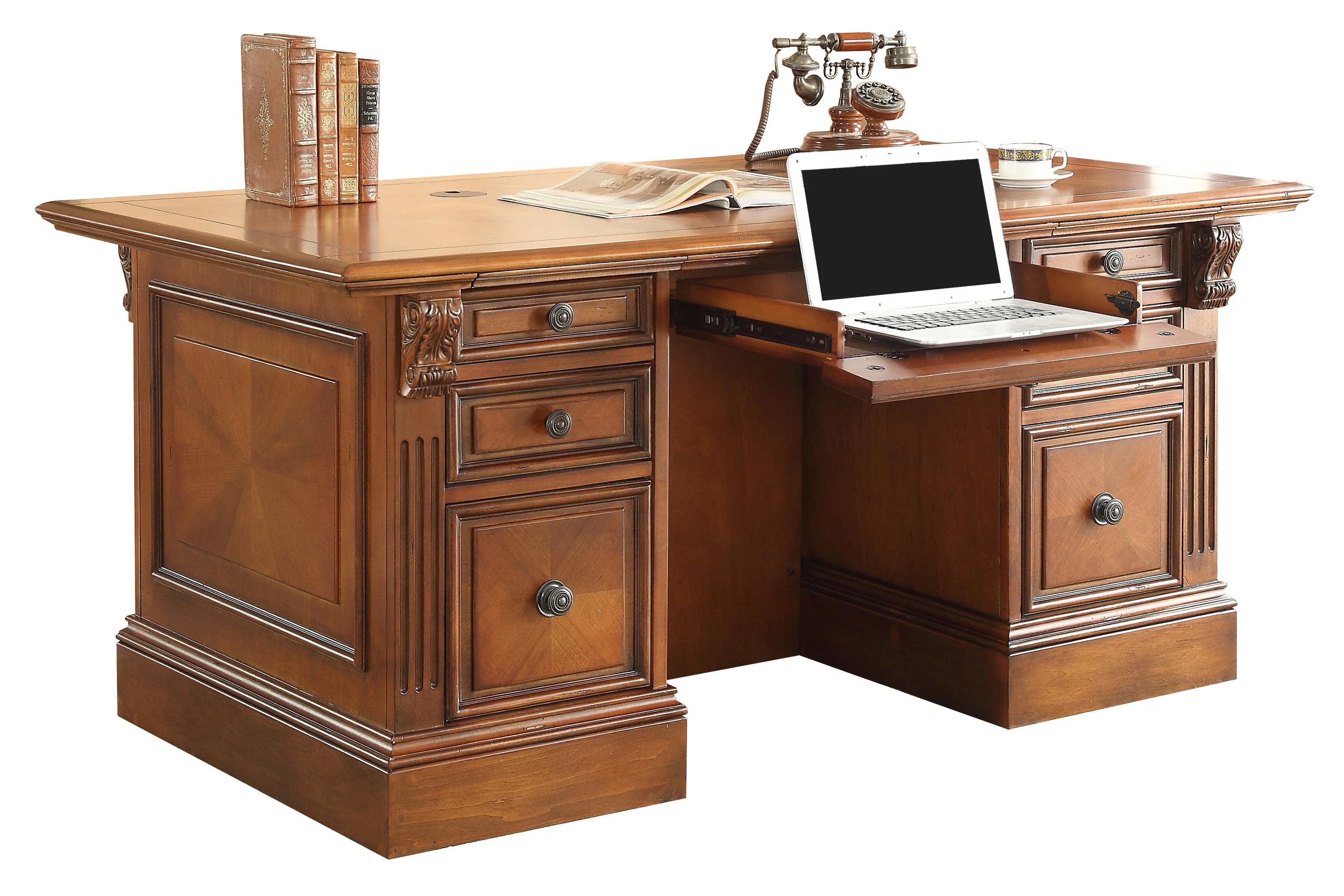 HUNTINGTON Double Pedestal Executive Desk - Image 3