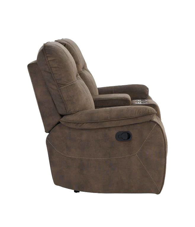 COOPER - SHADOW BROWN Manual Console Loveseat - Image 3