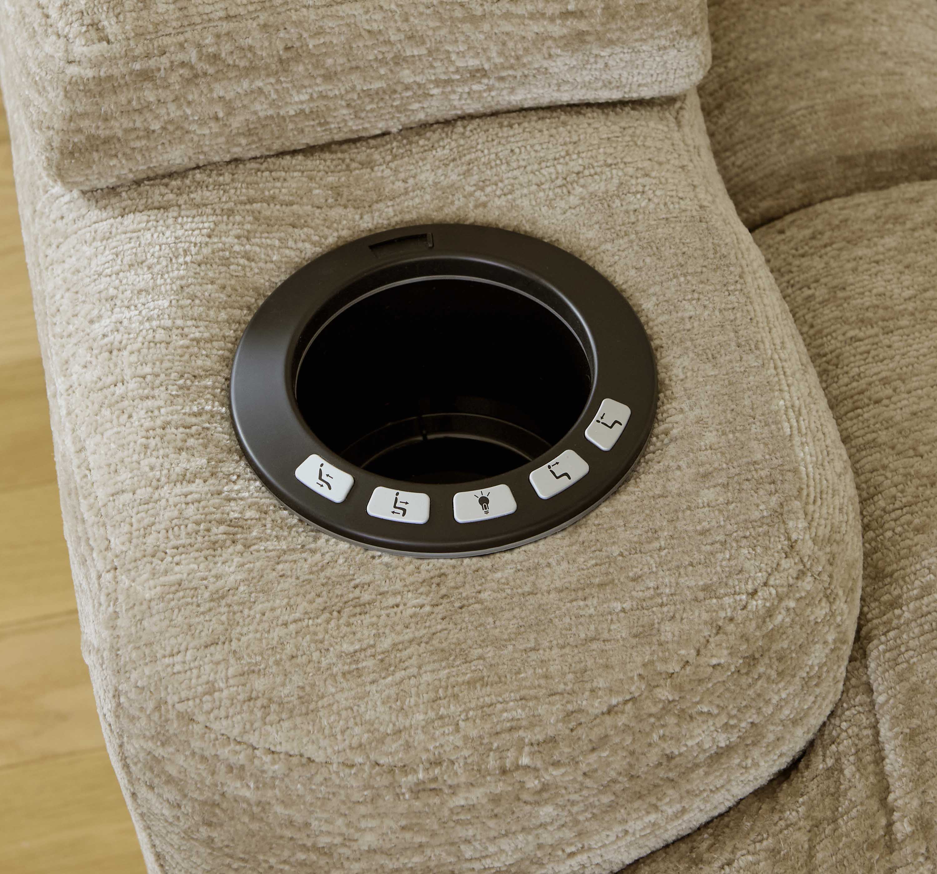 DALTON - LUCKY FAWN 6pc Power Reclining Sectional - Image 7