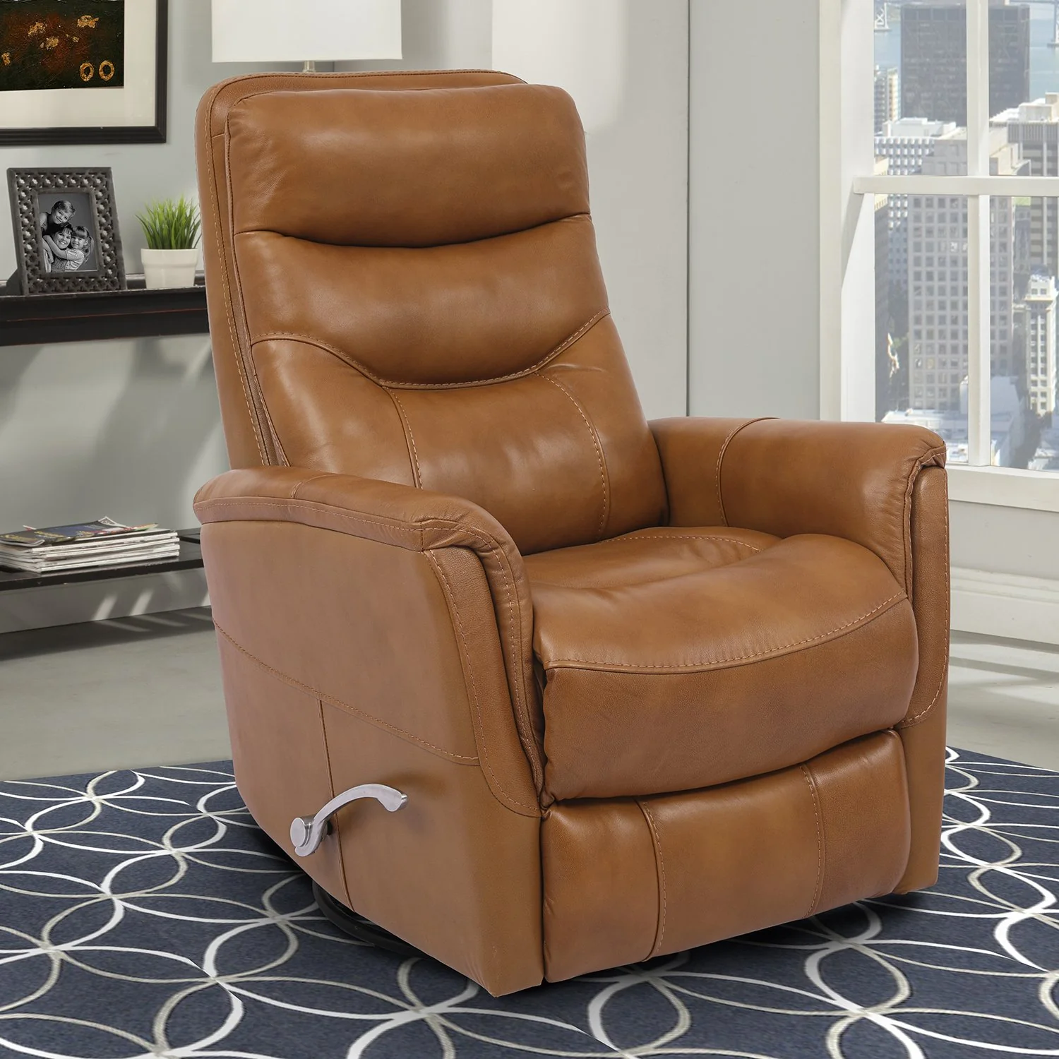 GEMINI - BUTTERSCOTCH Manual Swivel Glider Recliner - Image 3
