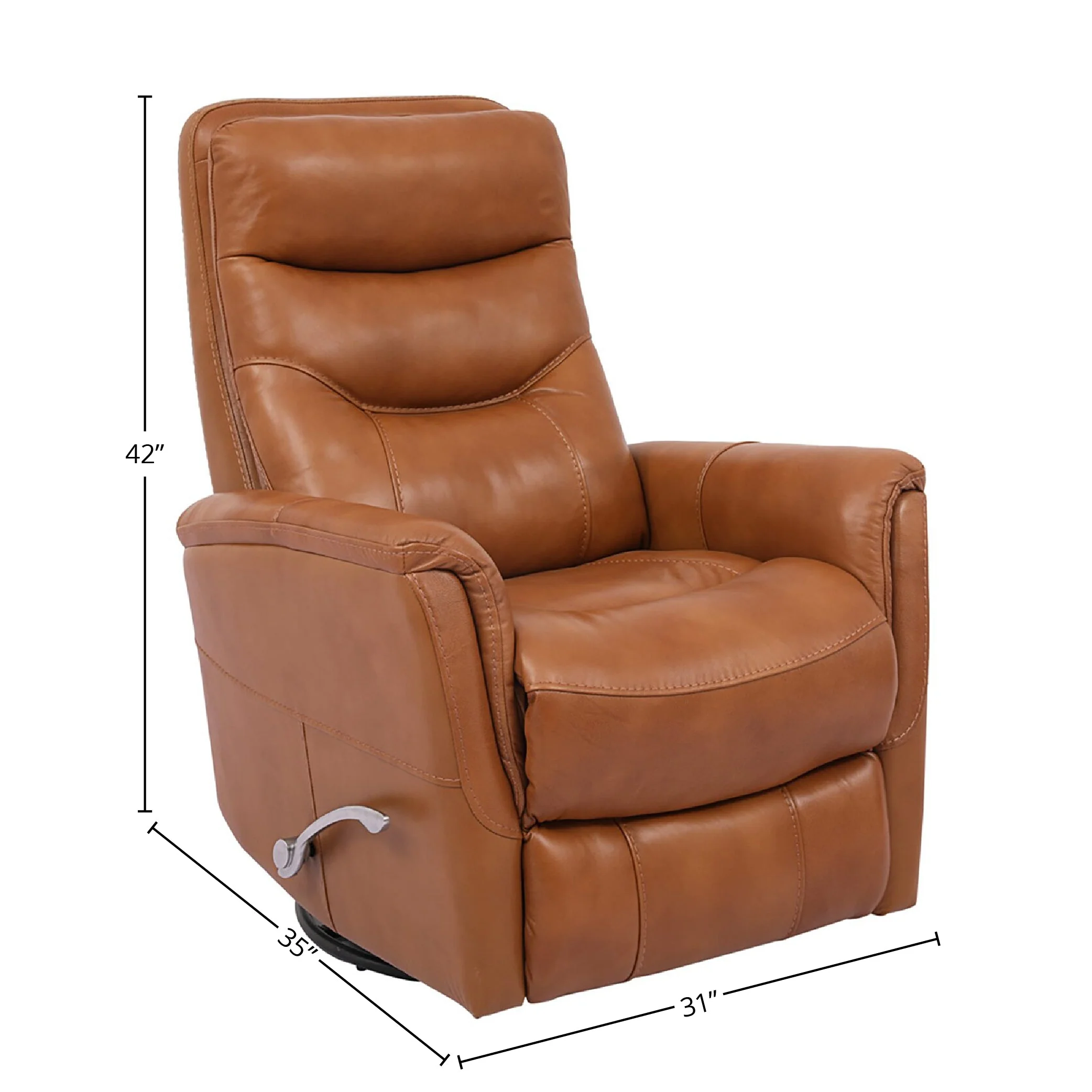 GEMINI - BUTTERSCOTCH Manual Swivel Glider Recliner - Image 7