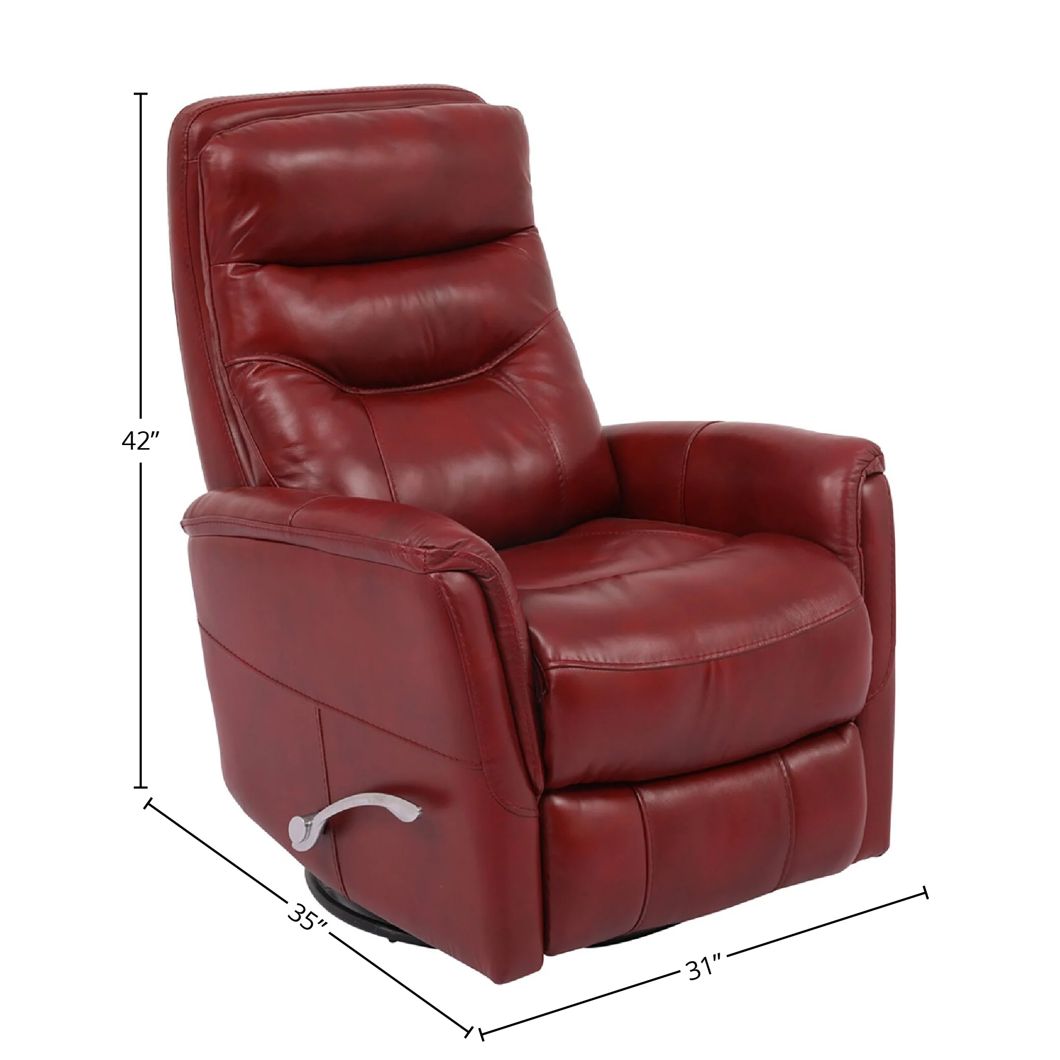 GEMINI - ROUGE Manual Swivel Glider Recliner - Image 6