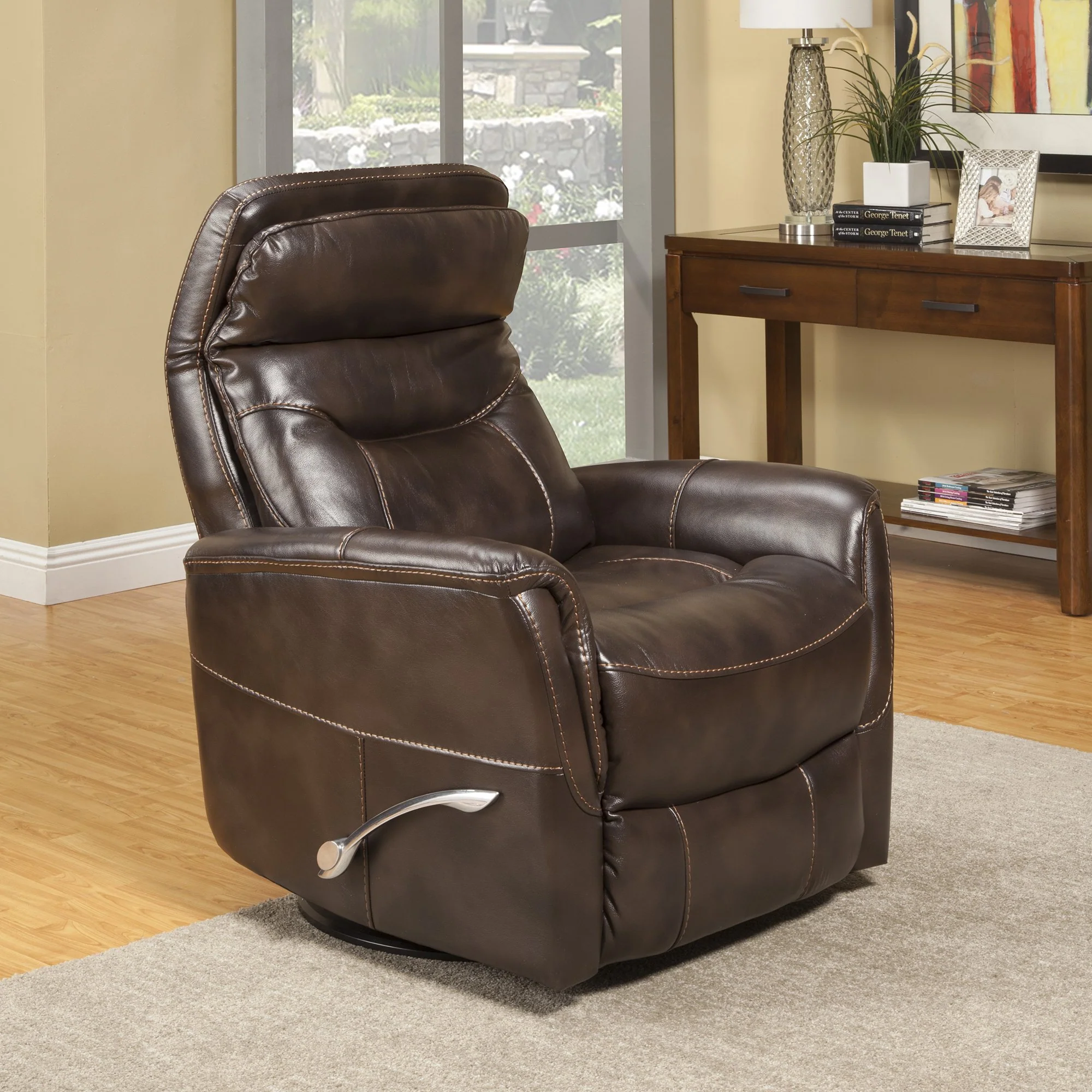 GEMINI - TRUFFLE Manual Swivel Glider Recliner - Image 4