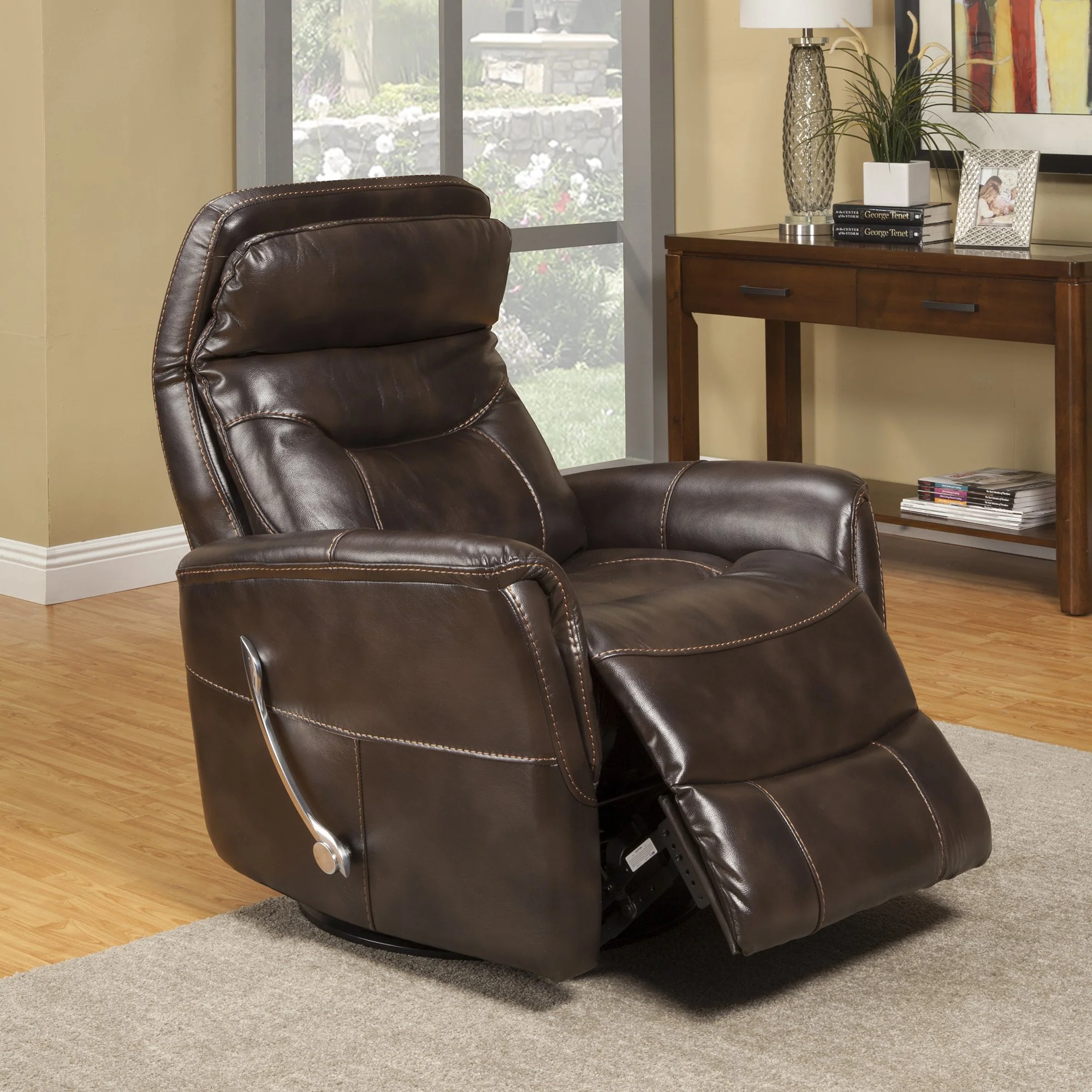 GEMINI - TRUFFLE Manual Swivel Glider Recliner - Image 5