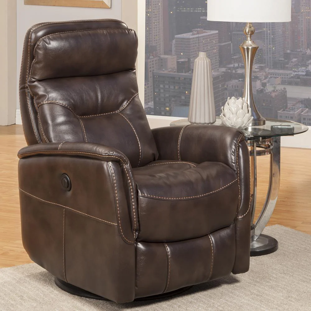 GEMINI - TRUFFLE Power Swivel Glider Recliner - Image 4
